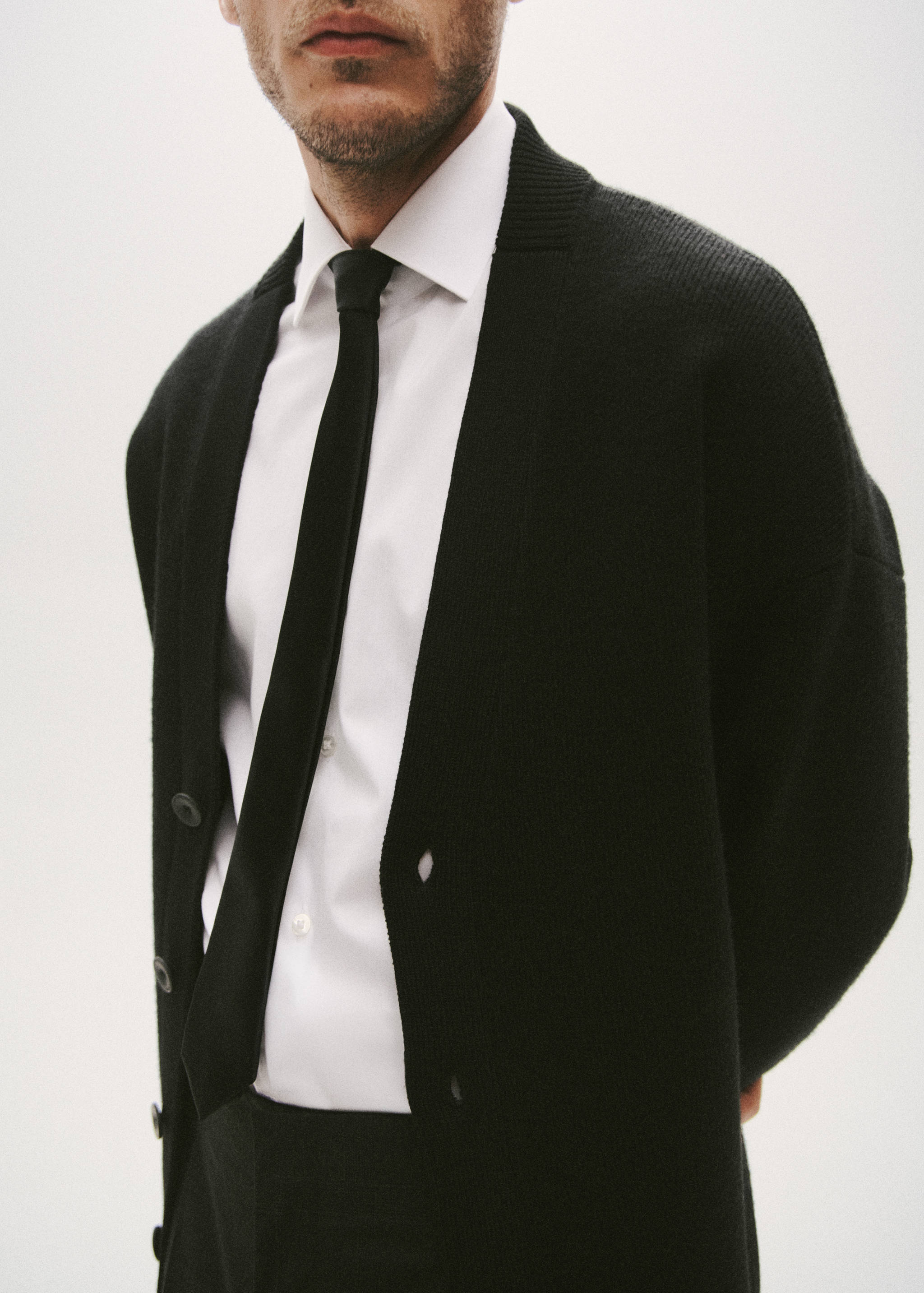 Relaxed-fit knitted cardigan - Details of the article 3