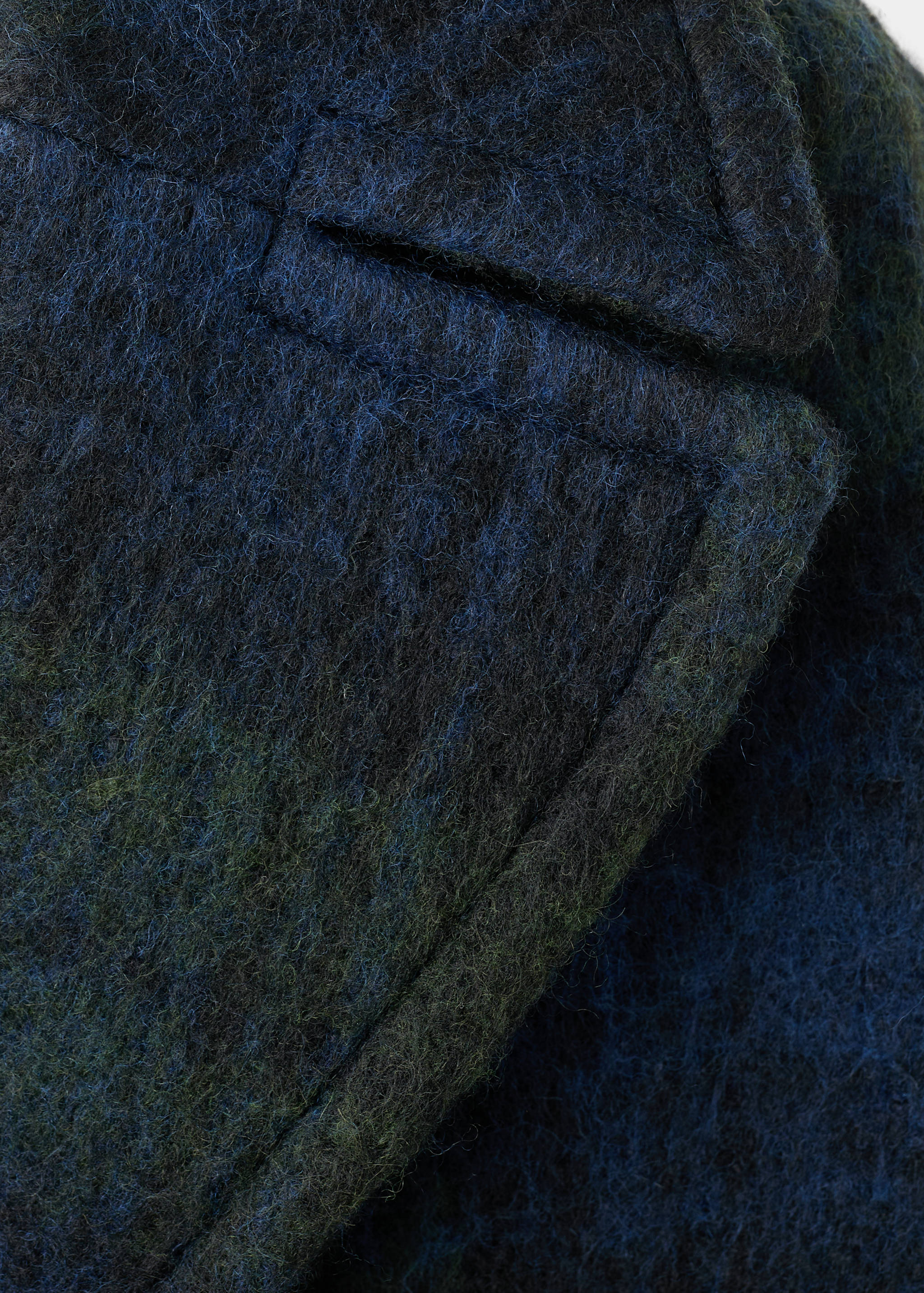 Oversized check coat - Details of the article 0