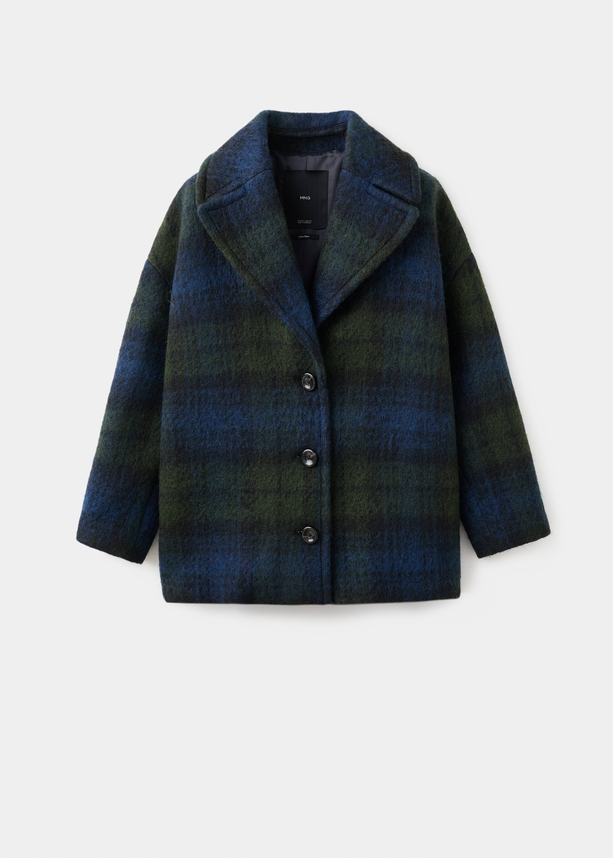 Manteau à carreaux oversize - Article sans modèle
