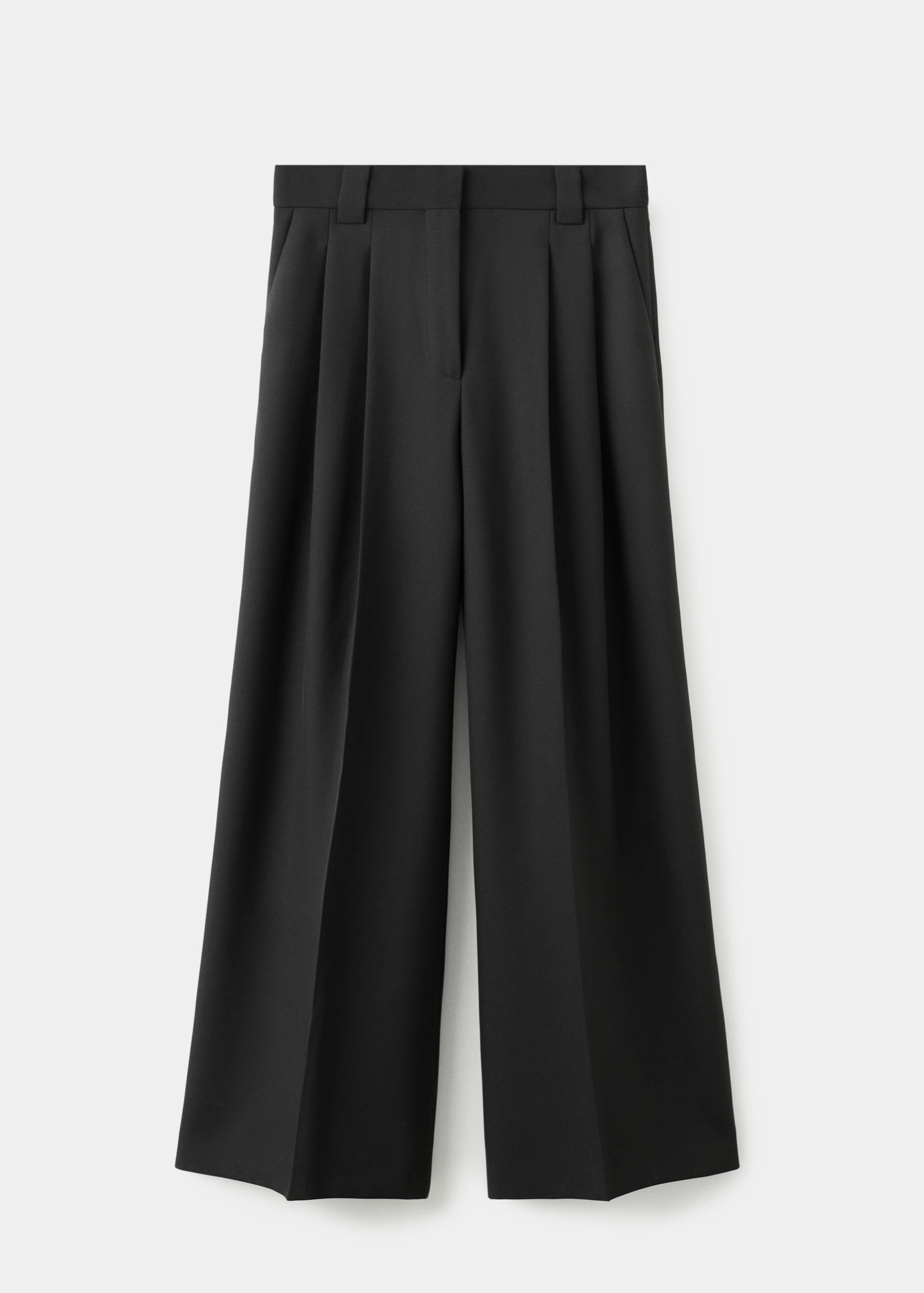 Wide leg pleated suit trousers - Article without model