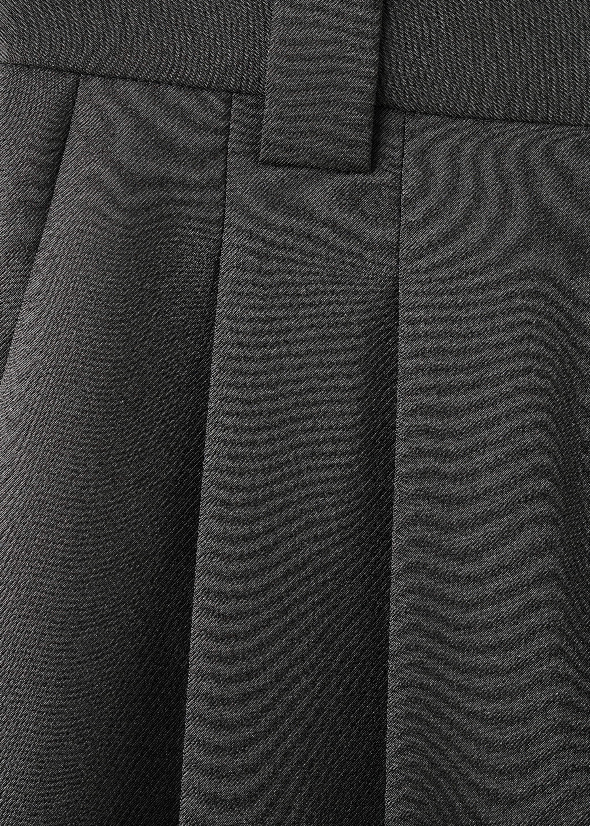 Wide leg pleated suit trousers - Details of the article 0