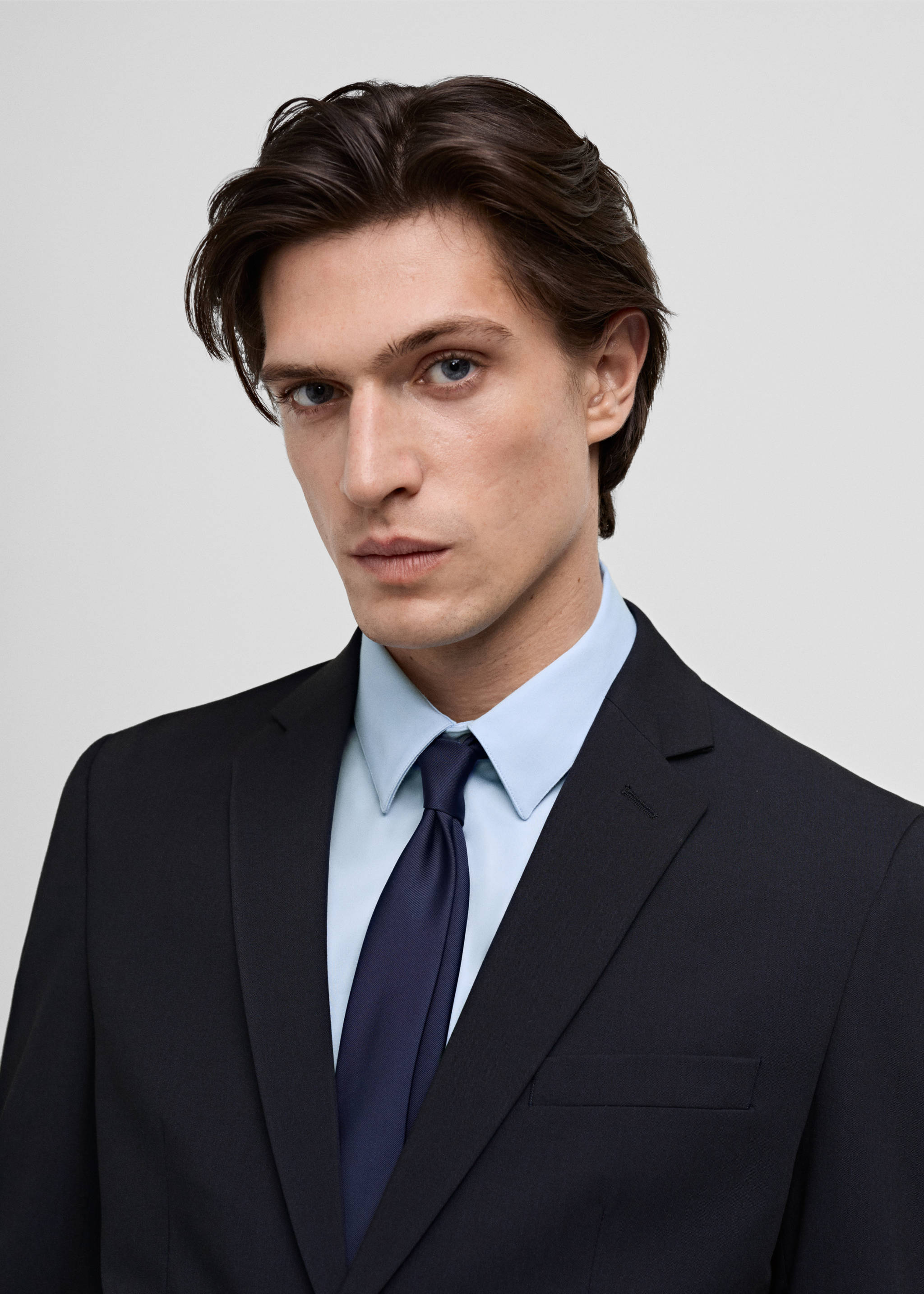 Super slim-fit suit jacket in stretch fabric - Details of the article 1