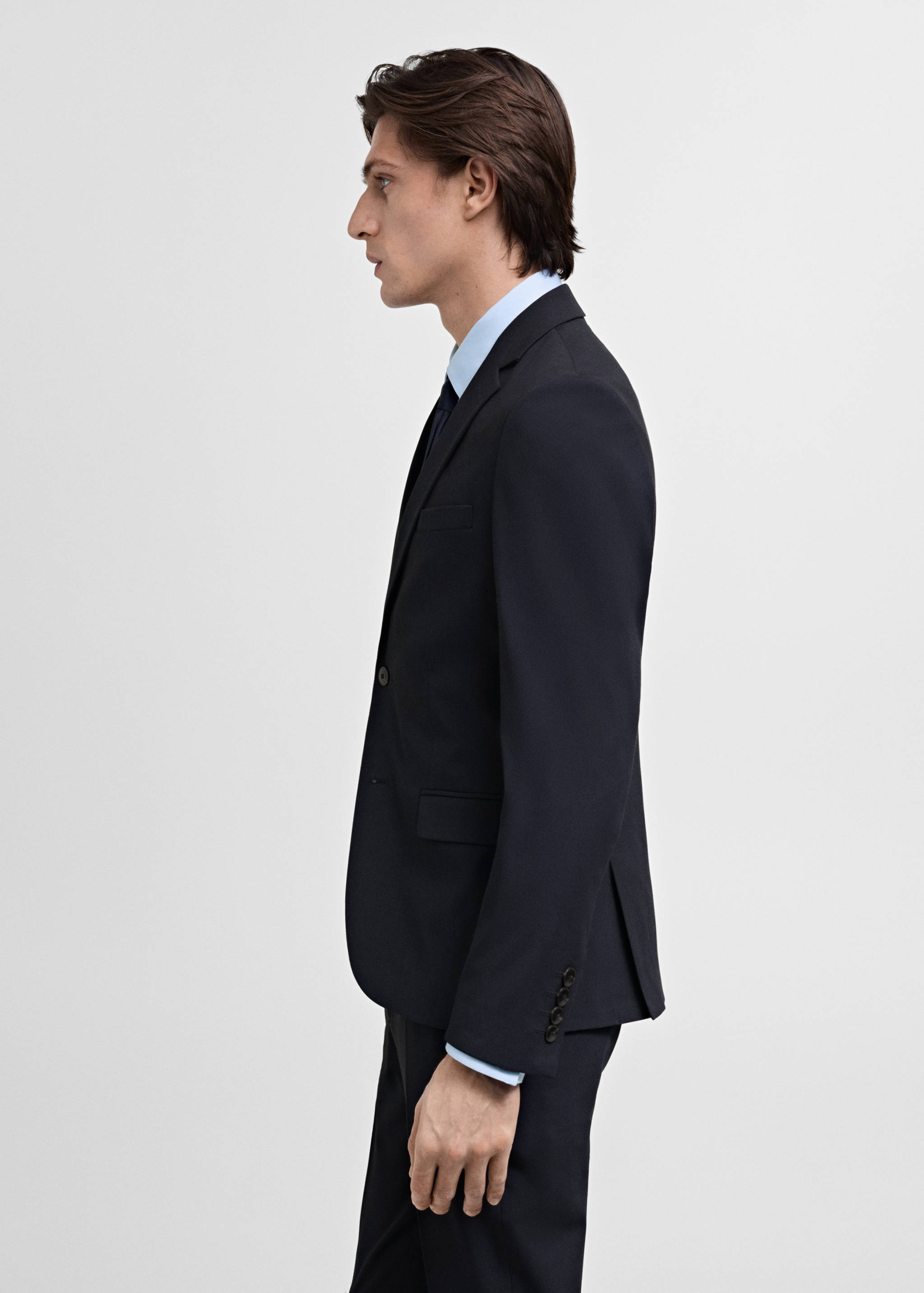 Super slim-fit suit jacket in stretch fabric - Details of the article 2