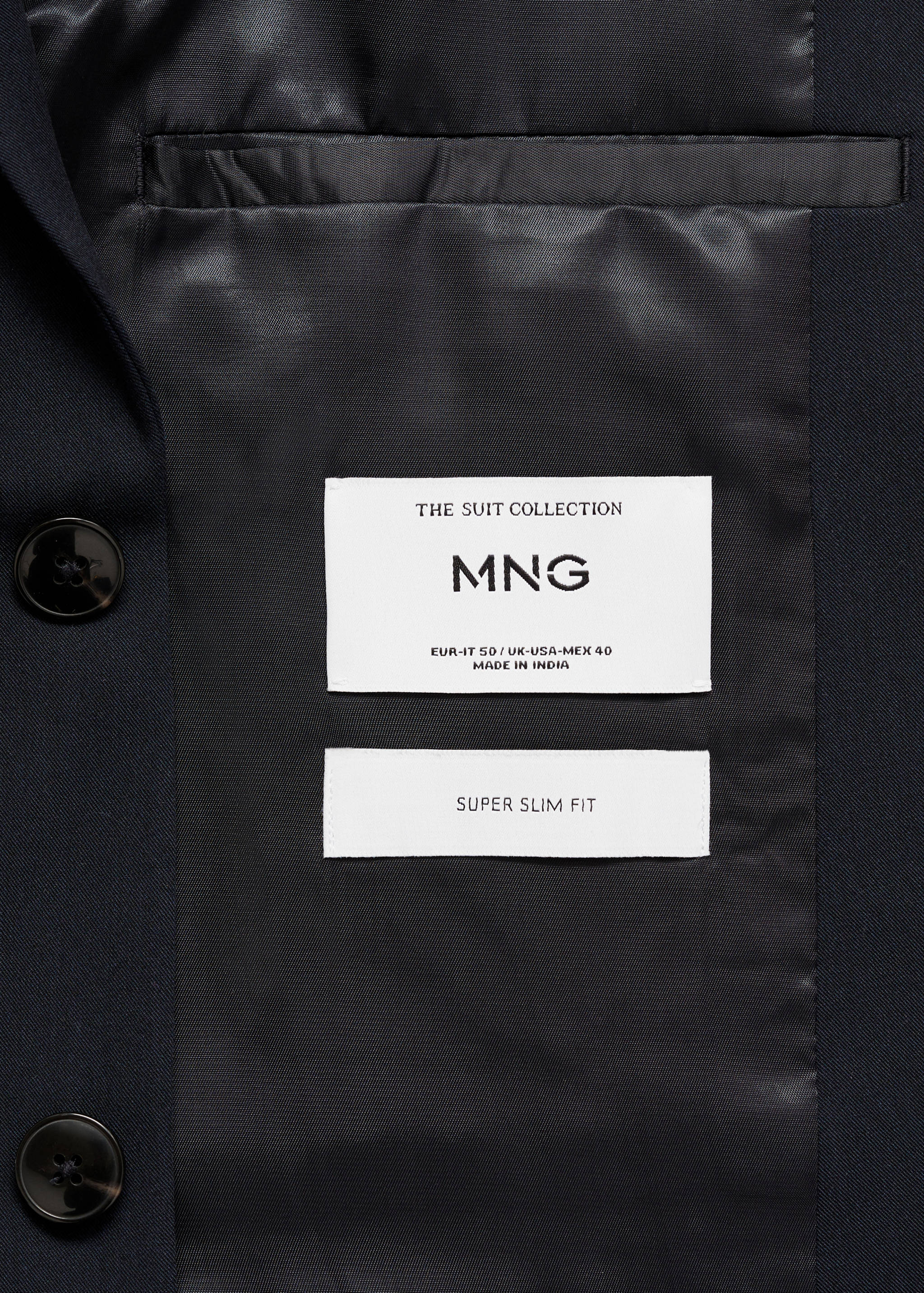 Super slim-fit suit jacket in stretch fabric - Details of the article 0