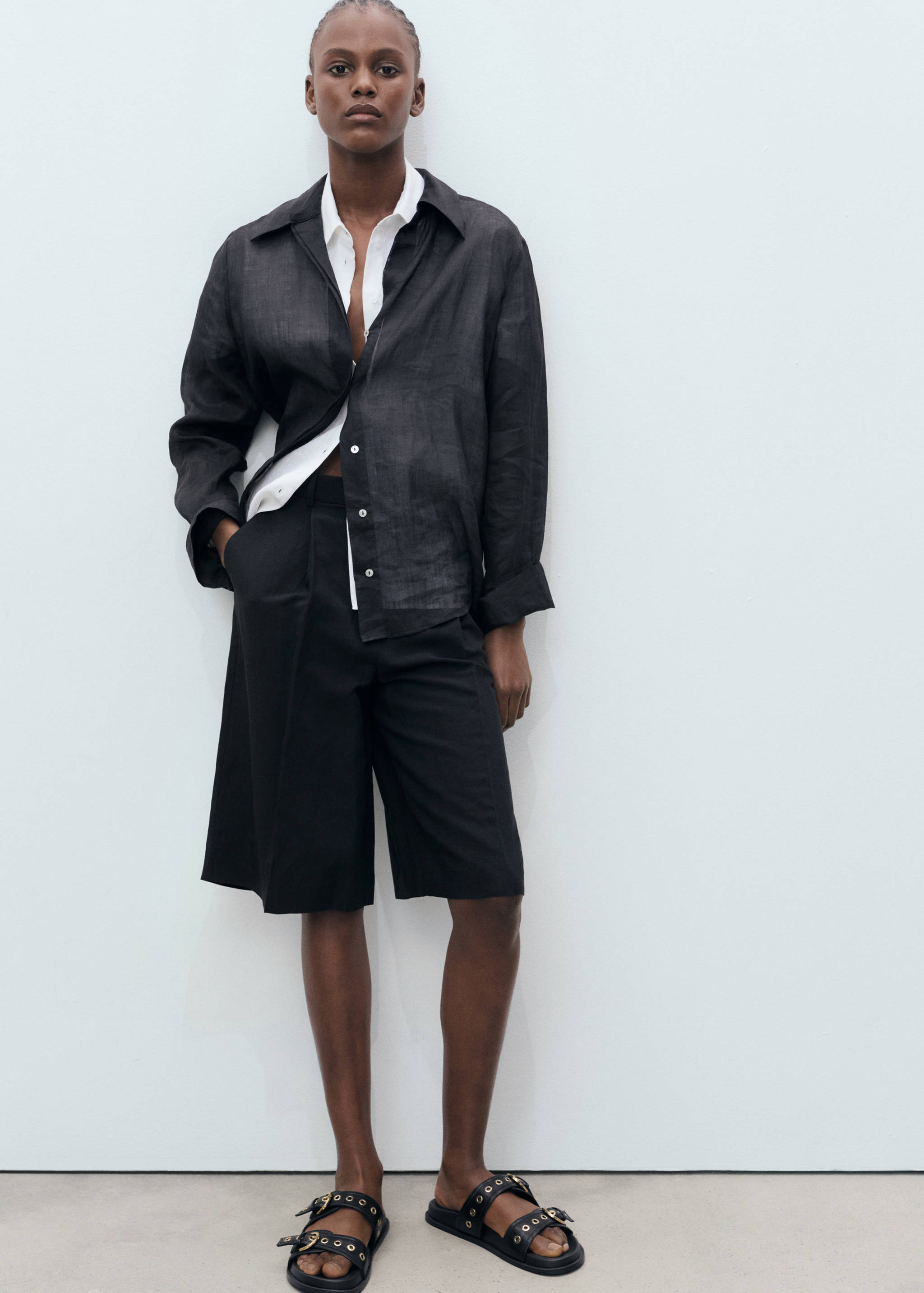 Pántos szandál csattal - Általános sík