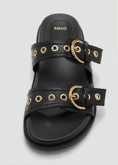 Strap sandals with buckle — Black 7