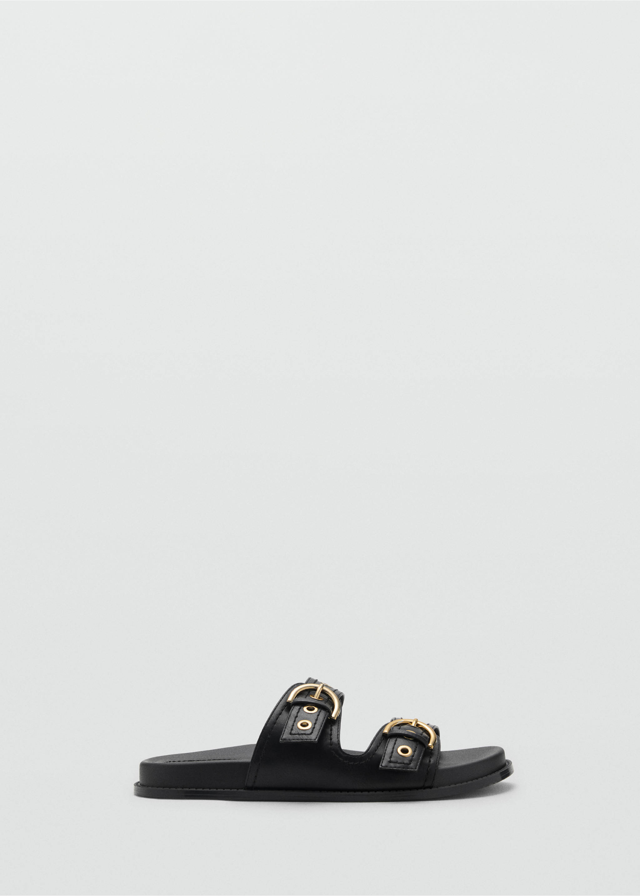 Strap sandals with buckle - Article without model, Black. Ref: 17061120-00.