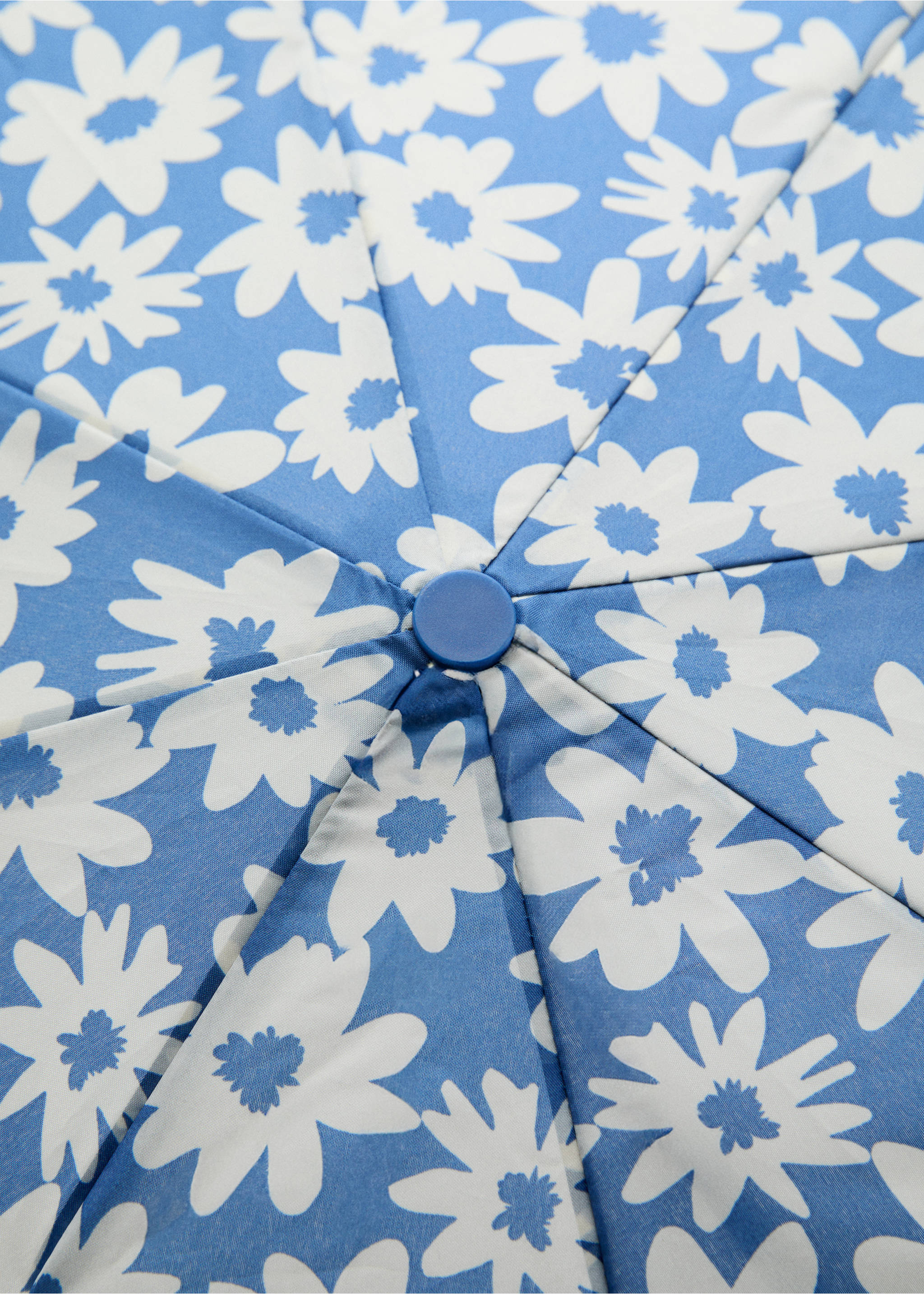 Parapluie imprimé à fleurs - Détail de l'article 1, Bleu. Ref: 17061124-00.