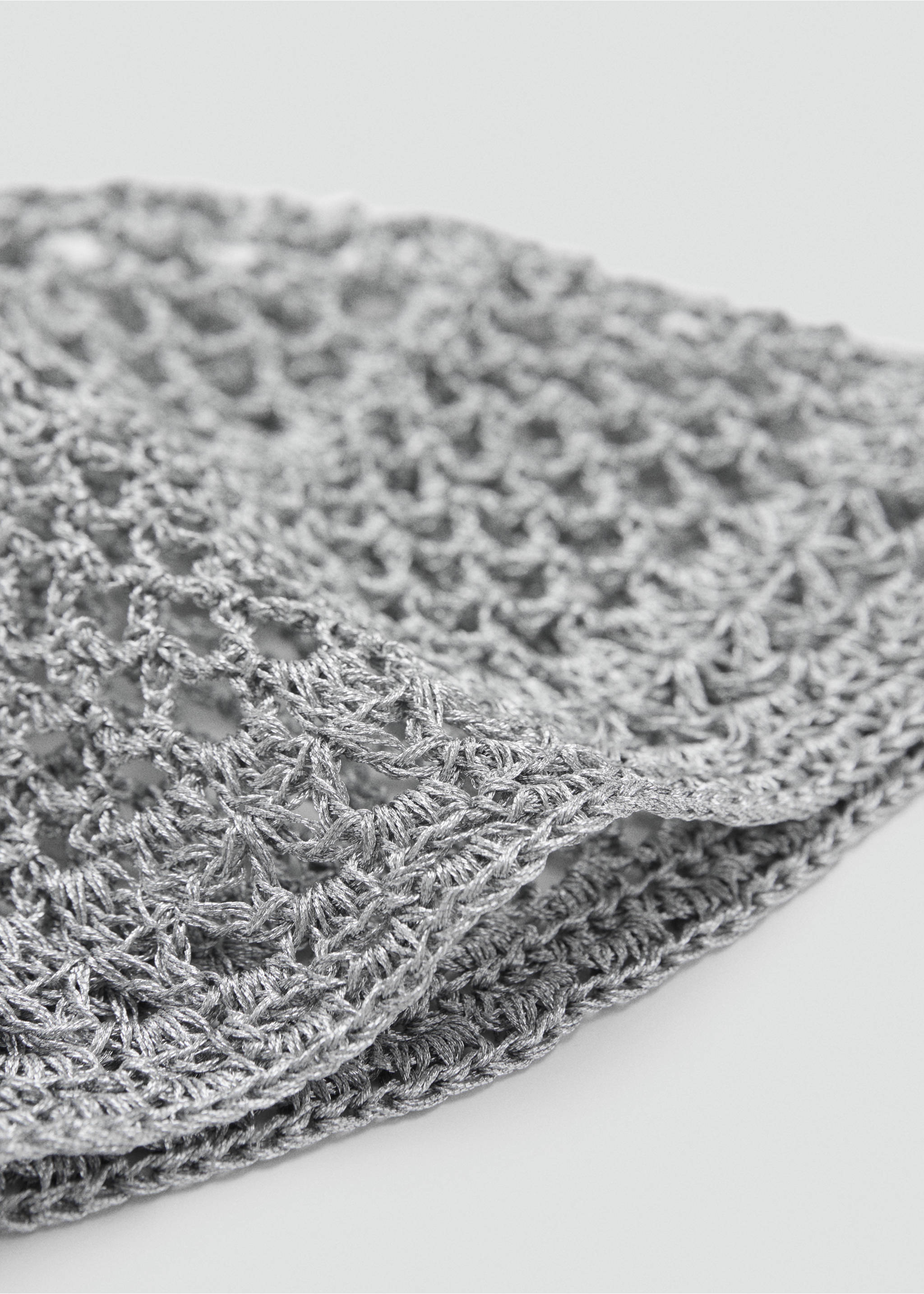 Gorro crochet - Plano medio, Gris. Ref: 17061127-00.