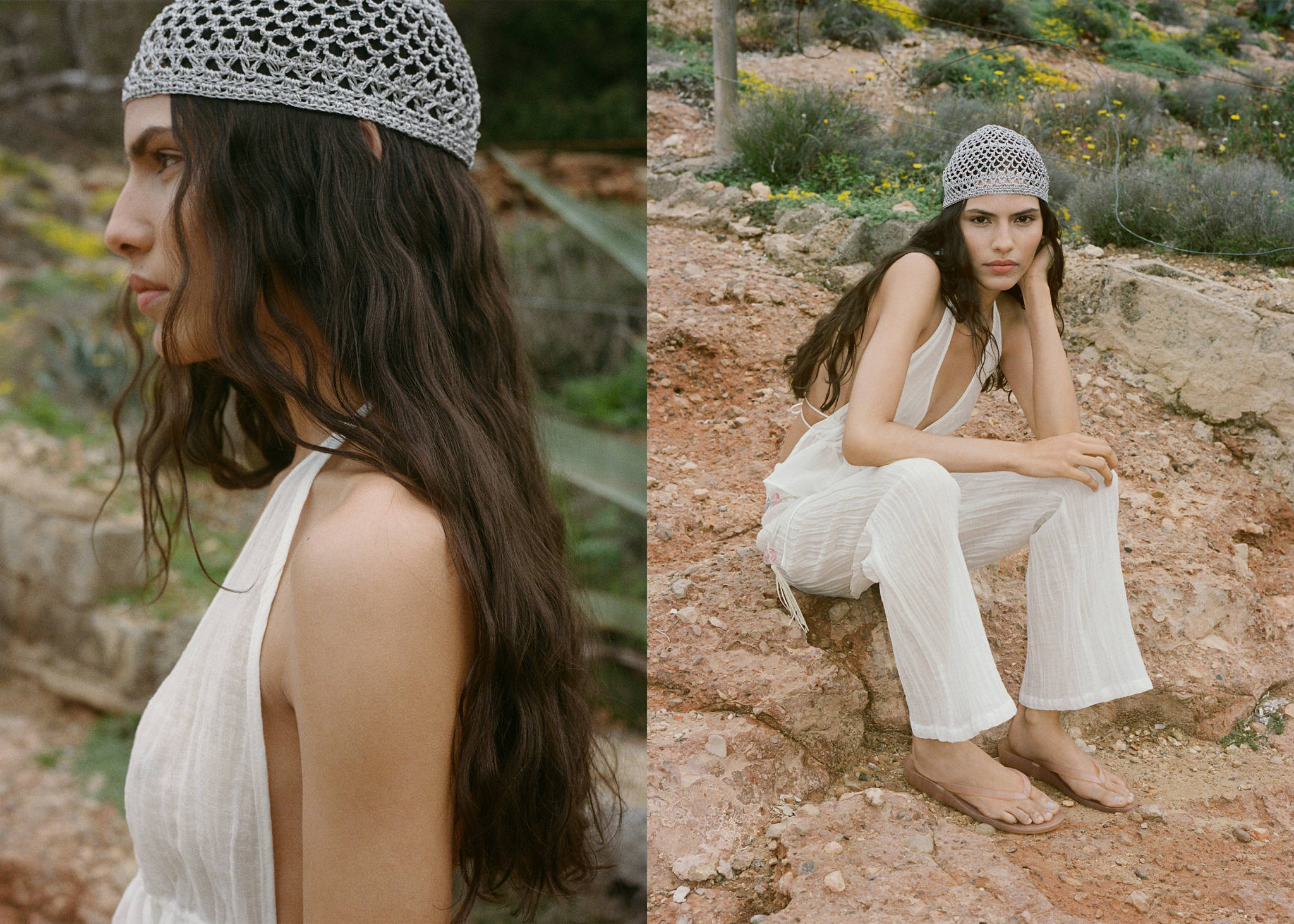 Crochet hat - Panoramic plane