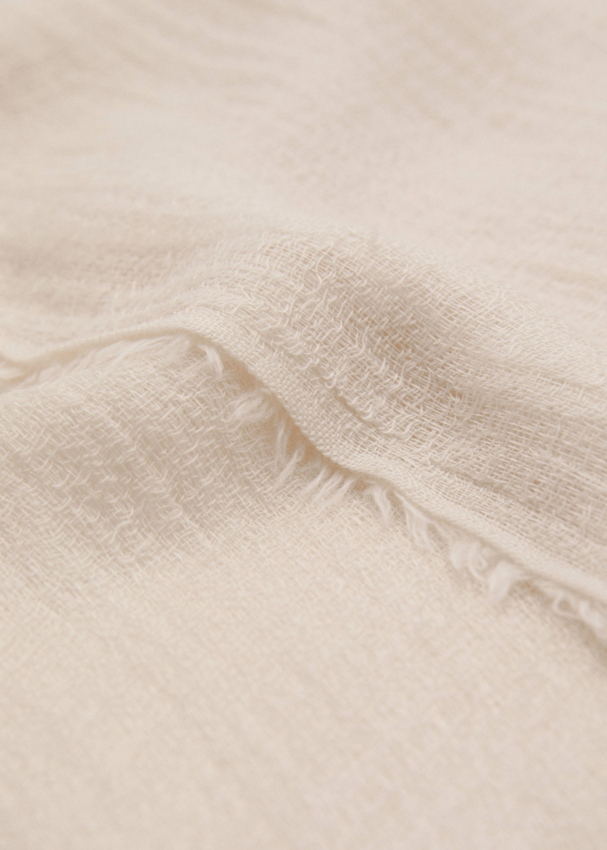 Frayed edge scarf - Medium plane