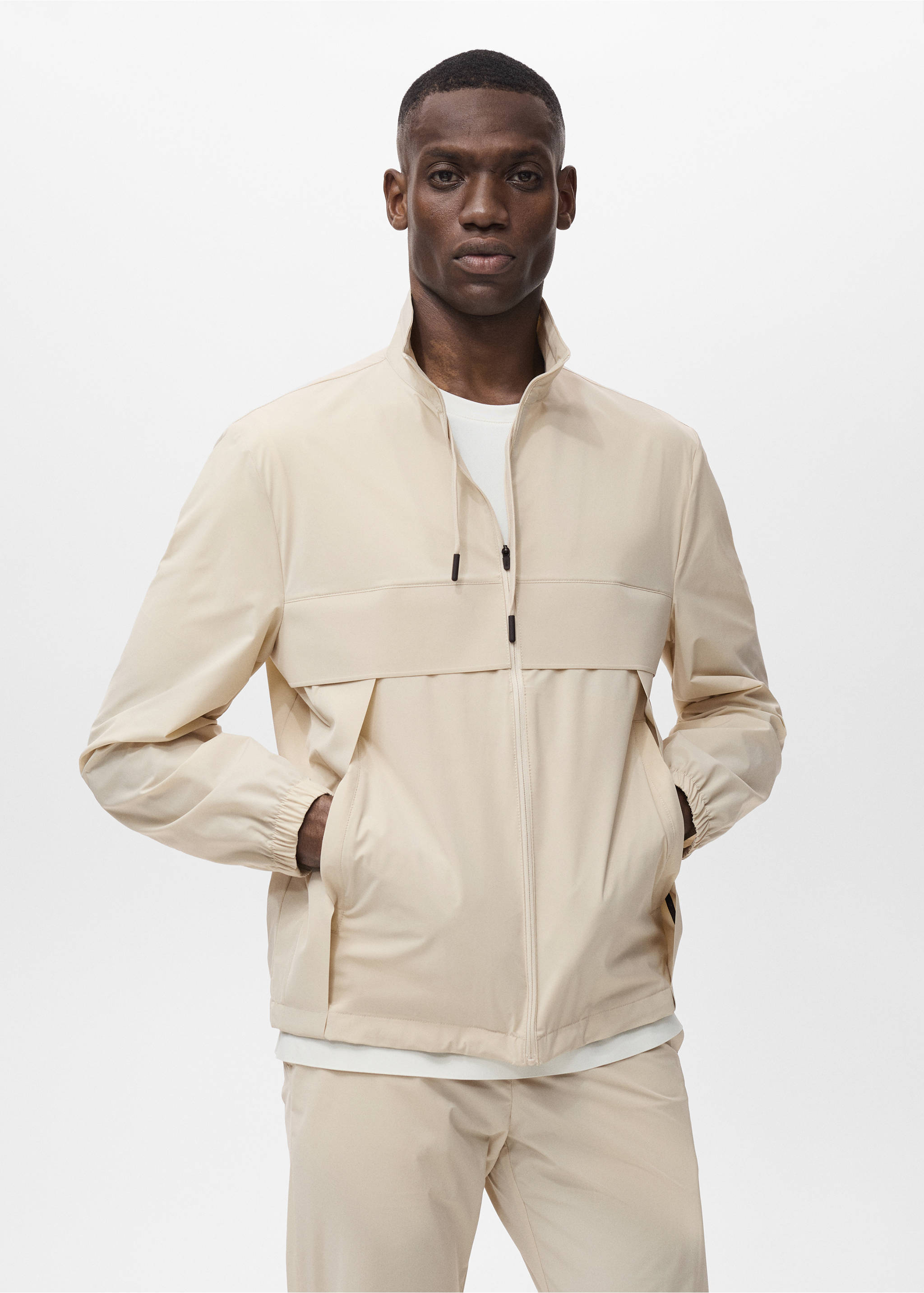 Veste résistant à l’eau COOLMAX® - Plan moyen, Beige. Ref: 17061129-00.
