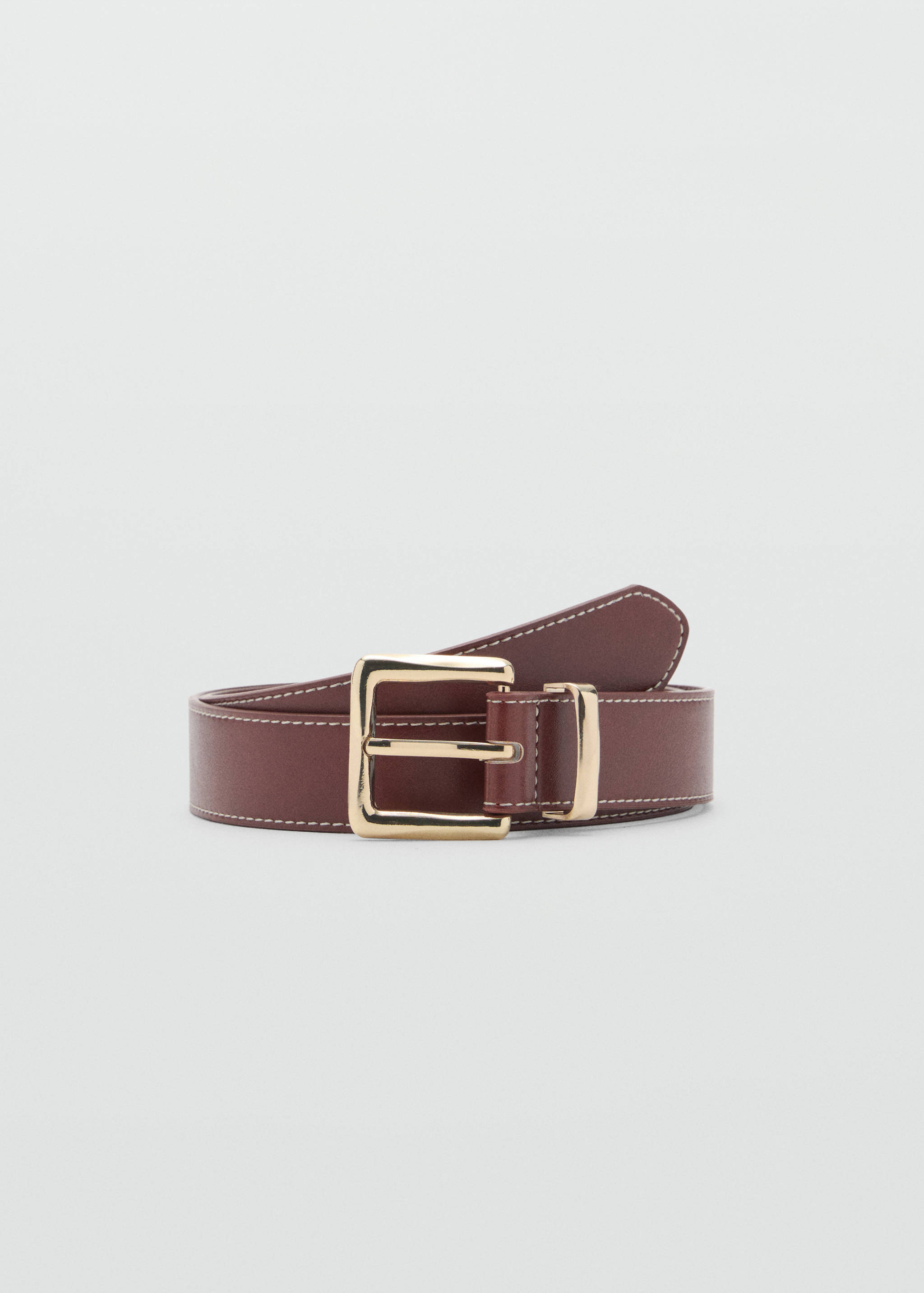 Stitched belt with square buckle - Article without model
