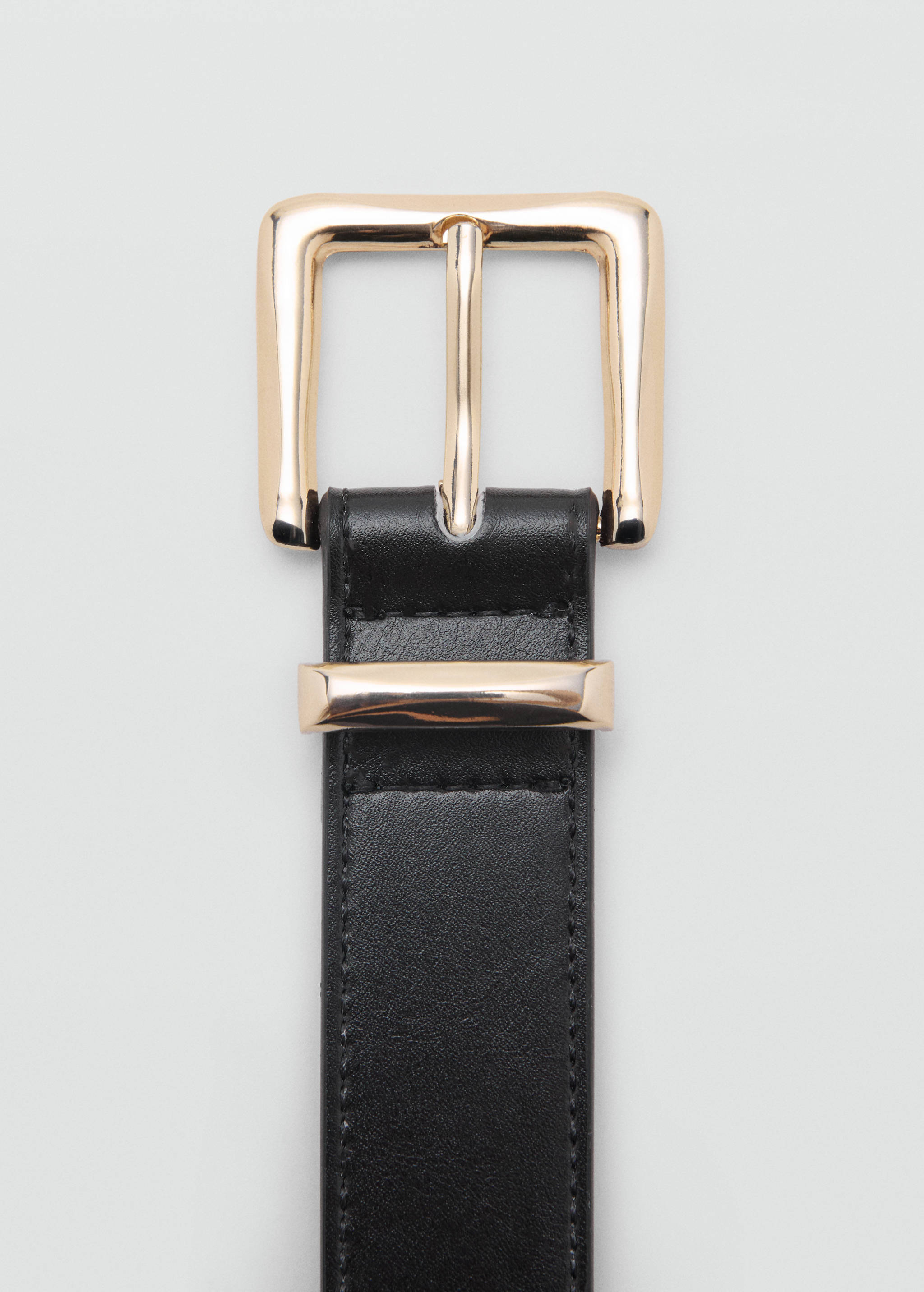 Stitched belt with square buckle - Details of the article 1