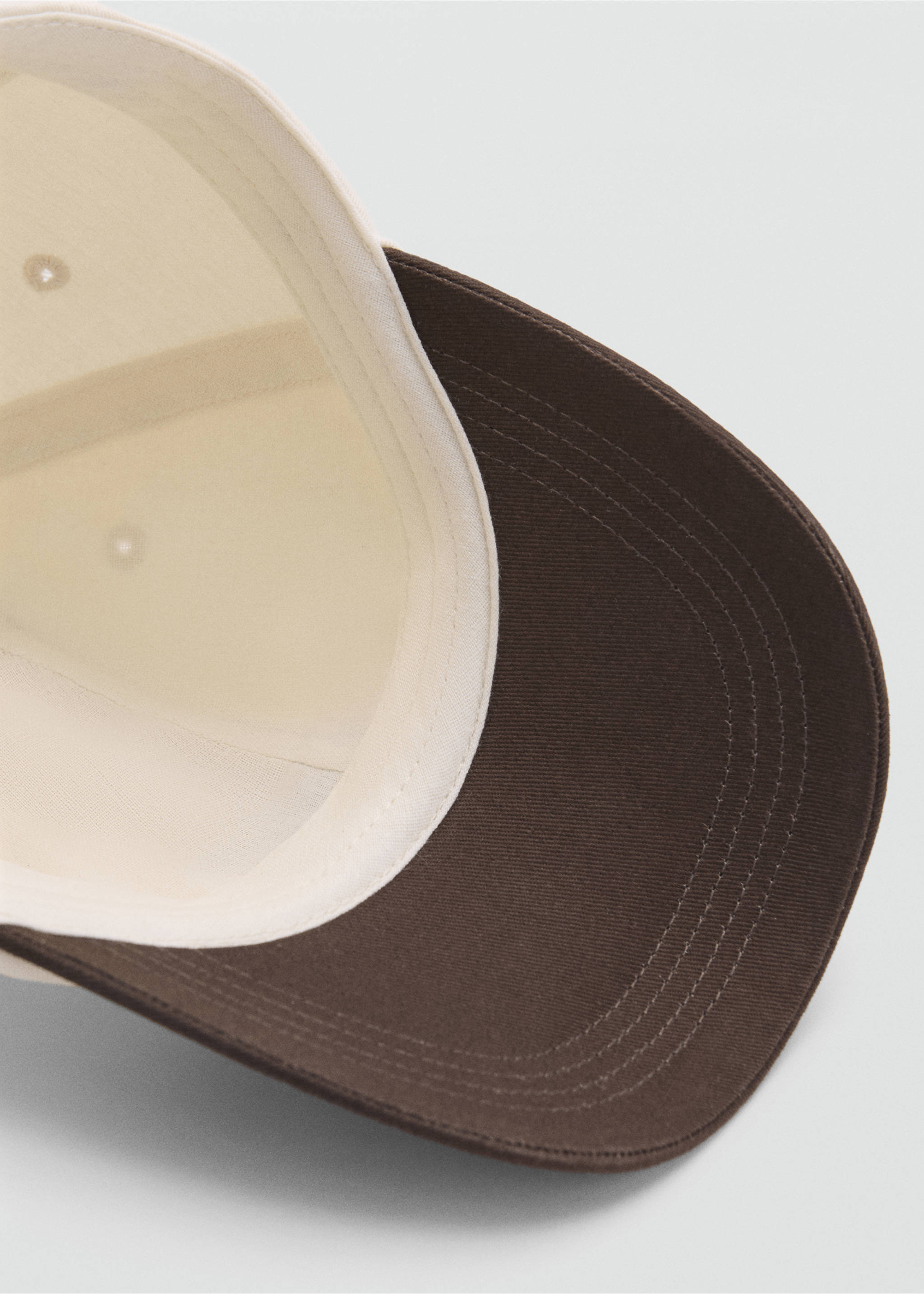 Casquette message brodé - Détail de l'article 2, Marron. Ref: 17061131-00.