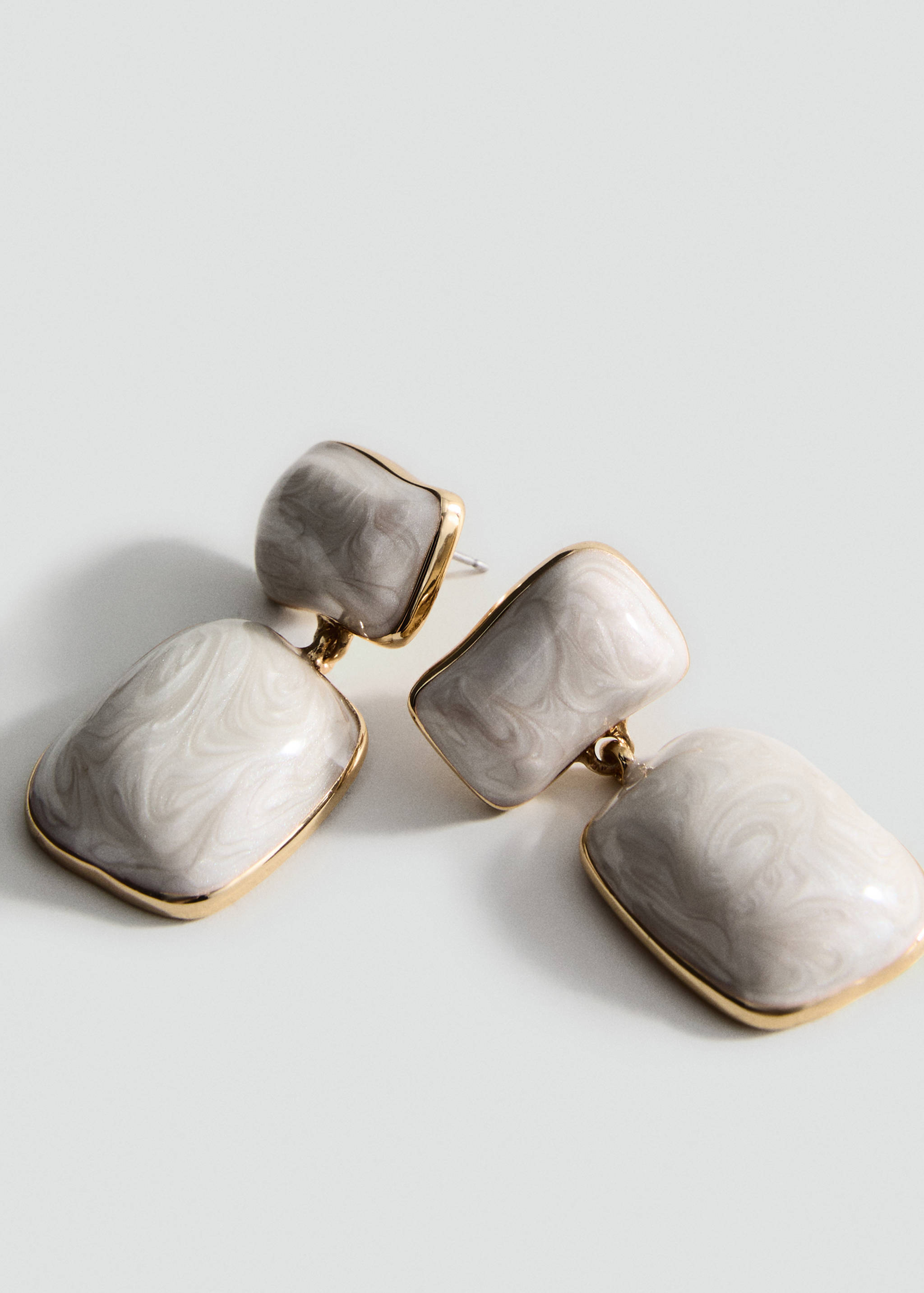 饰珠水滴耳环 - null