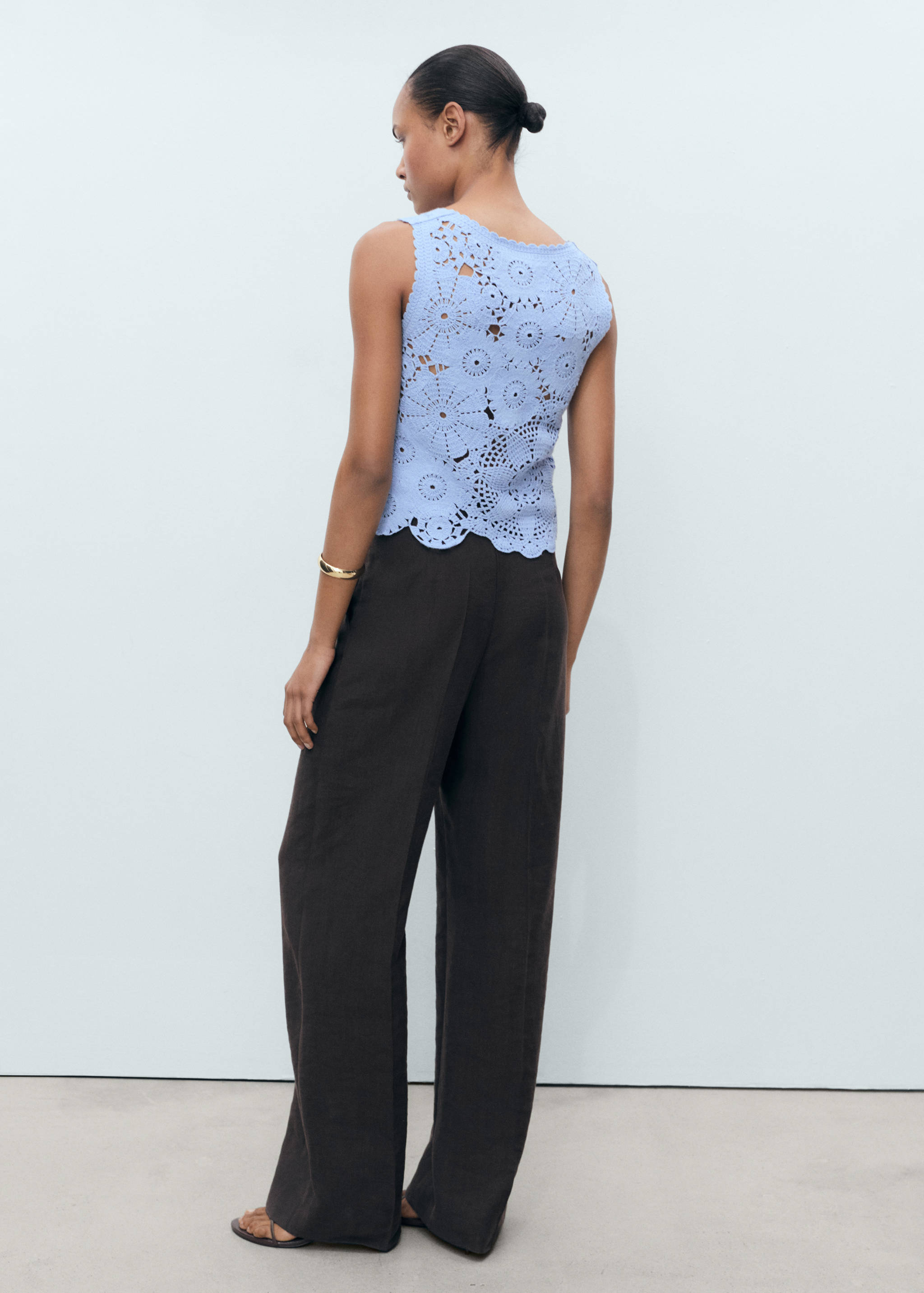 Top crochet fleurs - Verso de l’article