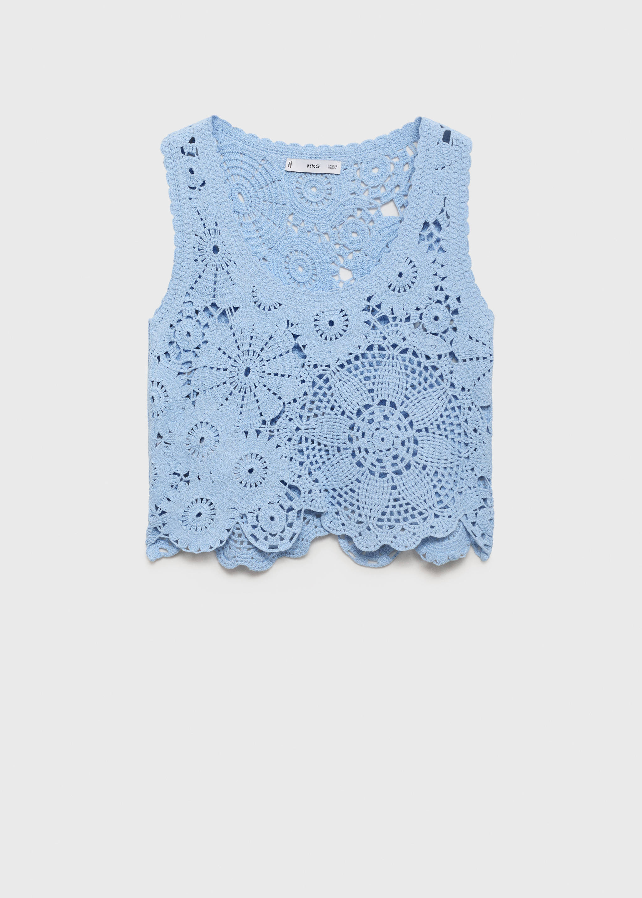 Top crochet fleurs - Article sans modèle