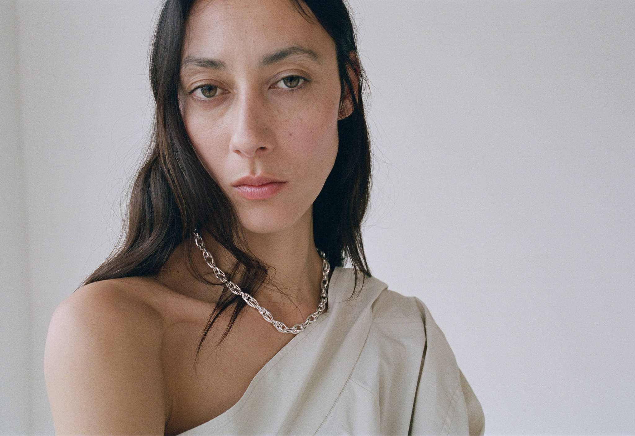 Combined-link chain necklace - Panoramic plane