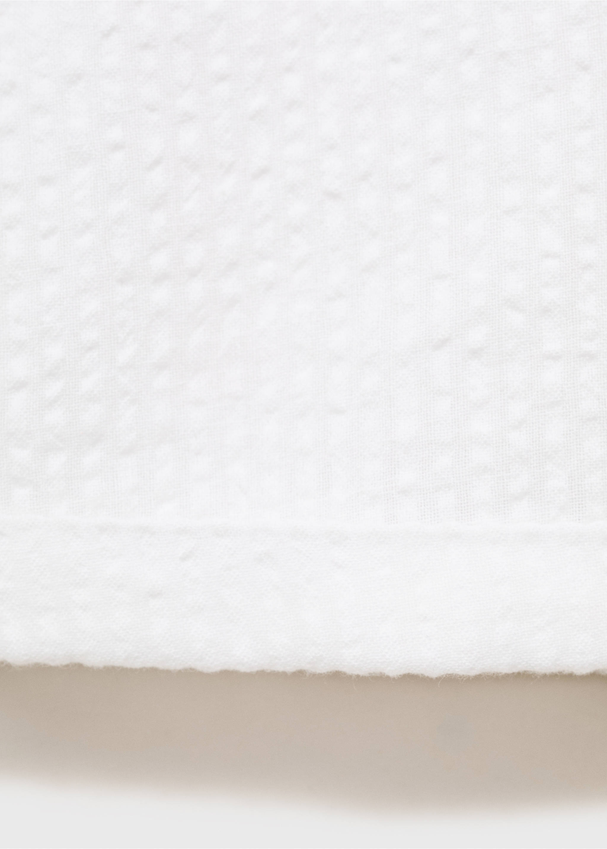 Salopette coton texturée - Détail de l'article 0, Blanc cassé. Ref: 17061140-00.