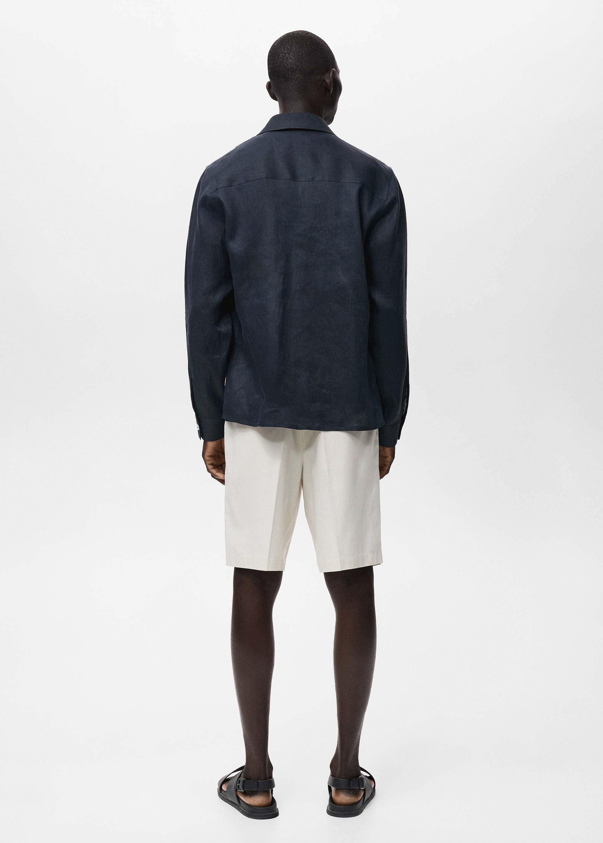 Bermudas 100% lino - Reverso del artículo