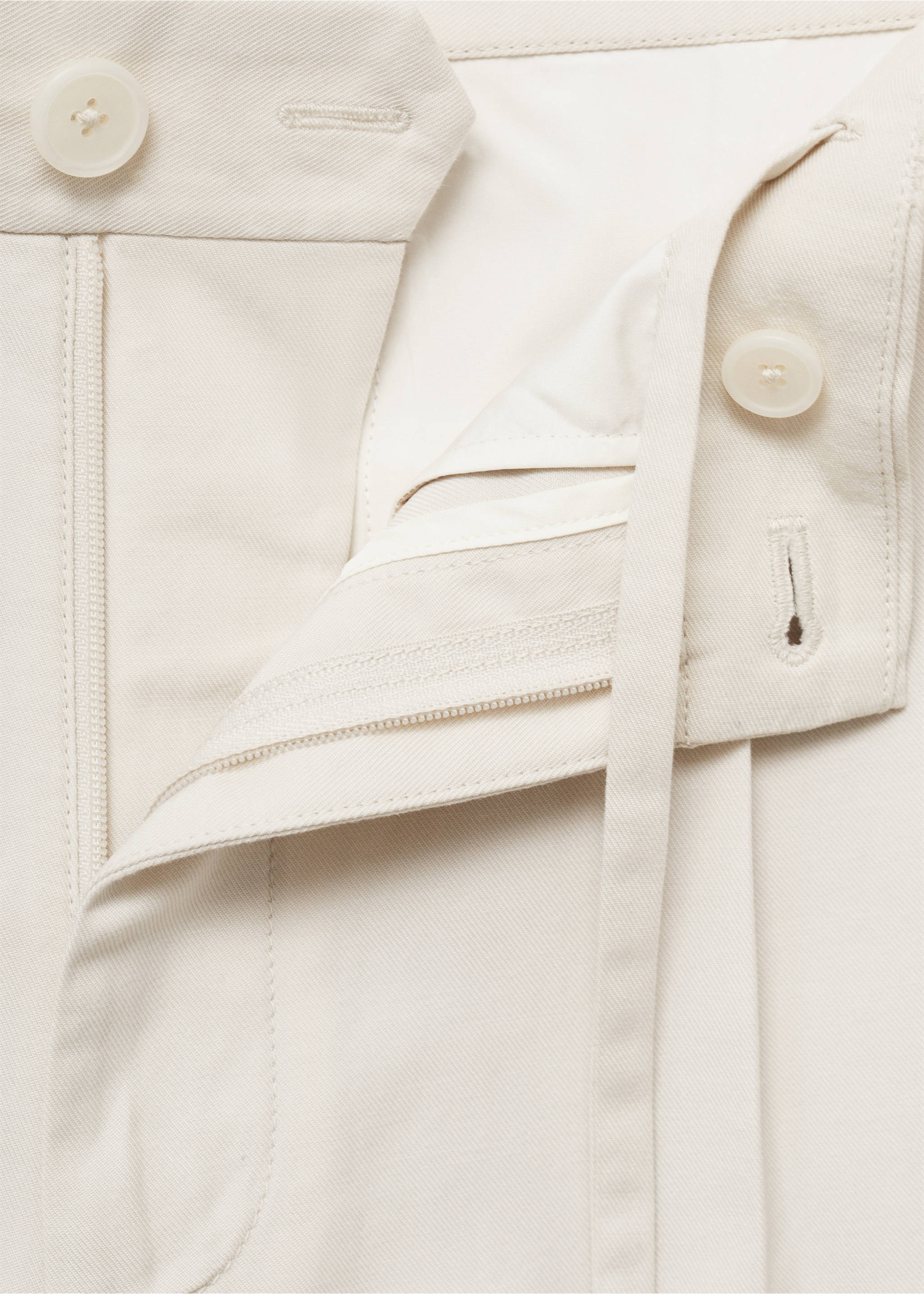 100% linen bermuda shorts - Details of the article 8, Off White. Ref: 17061149-00.