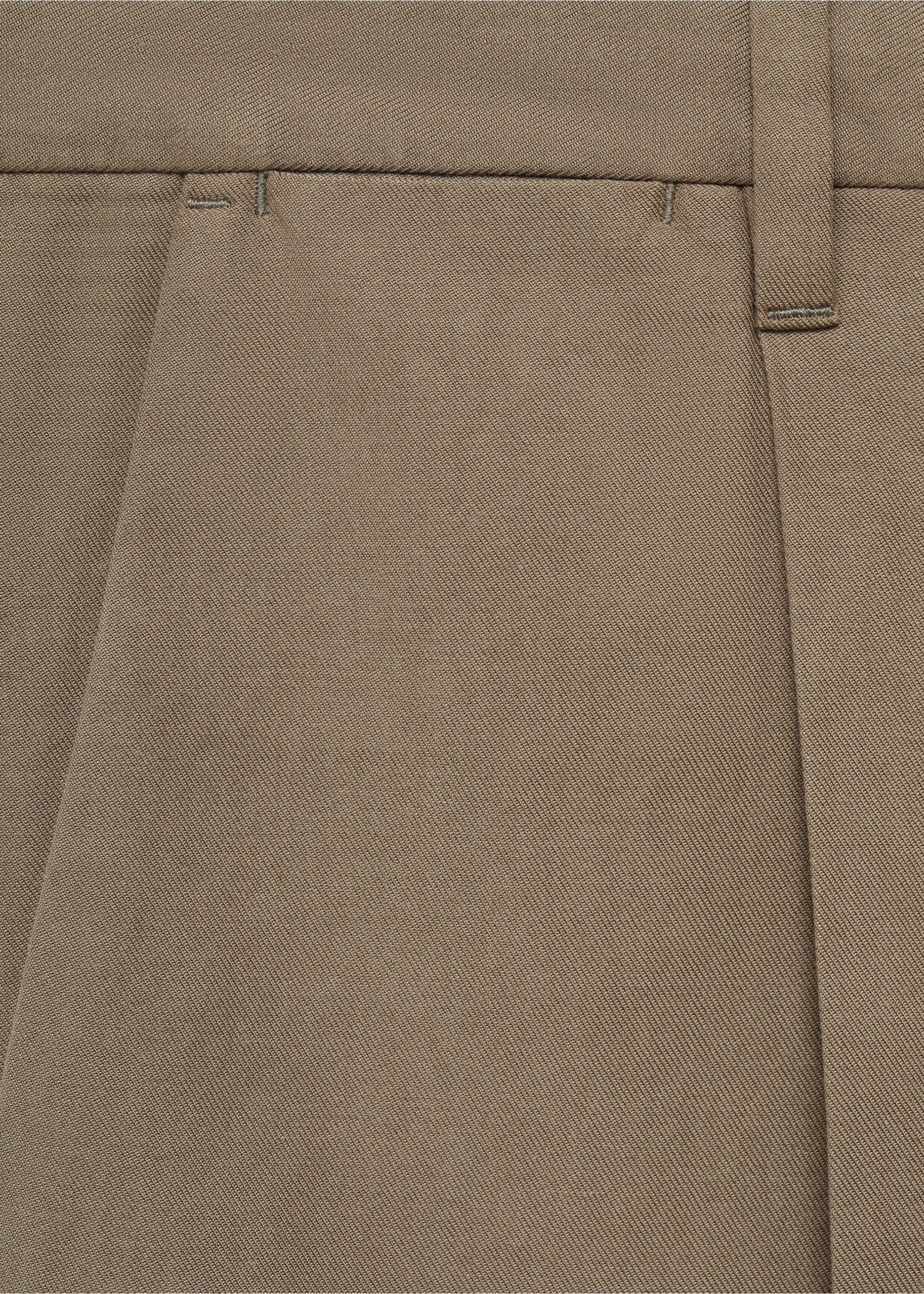 Bermudas 100% lino - Detalle del artículo 0, Marrón. Ref: 17061149-00.