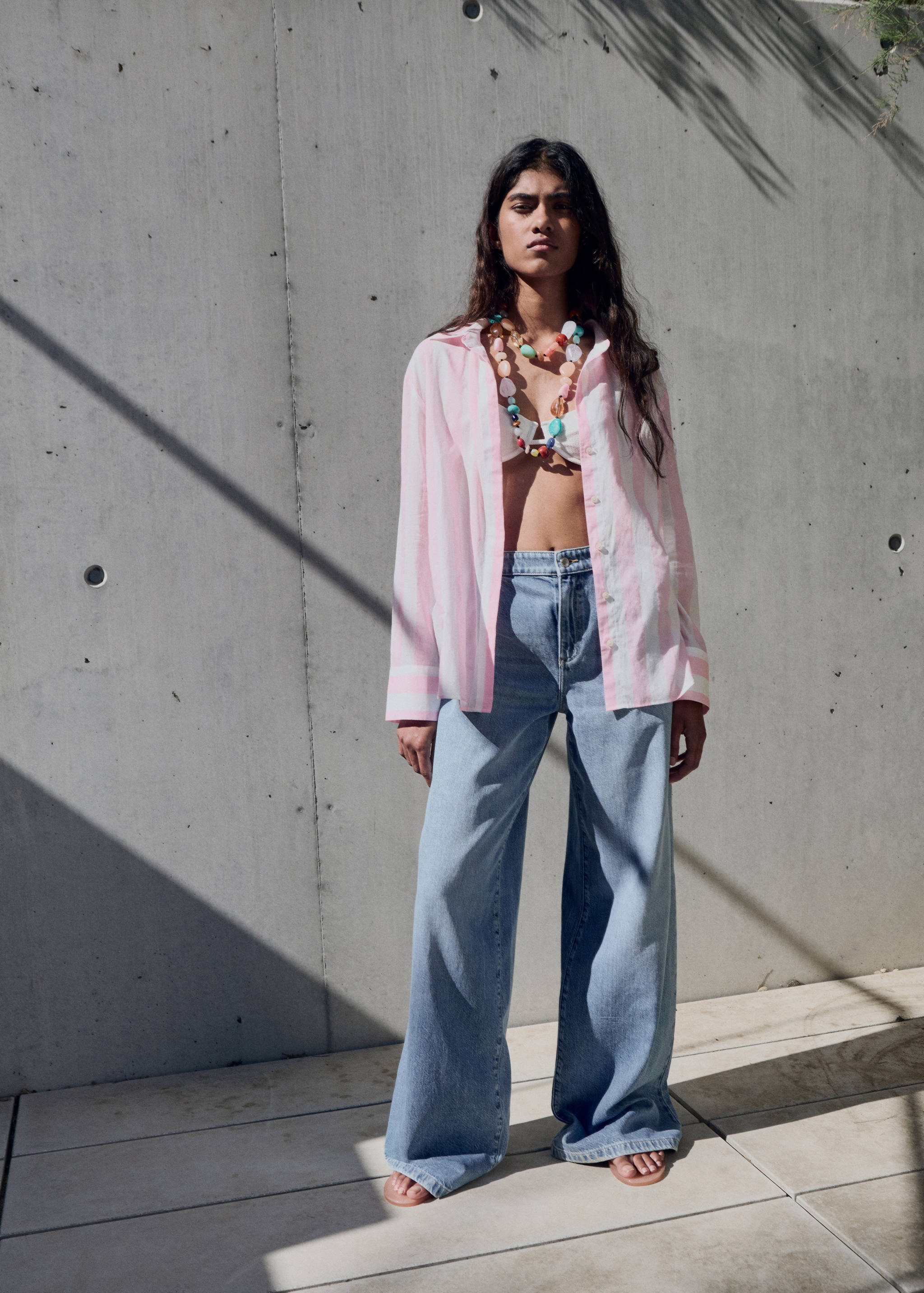 Striped cotton shirt - General plane