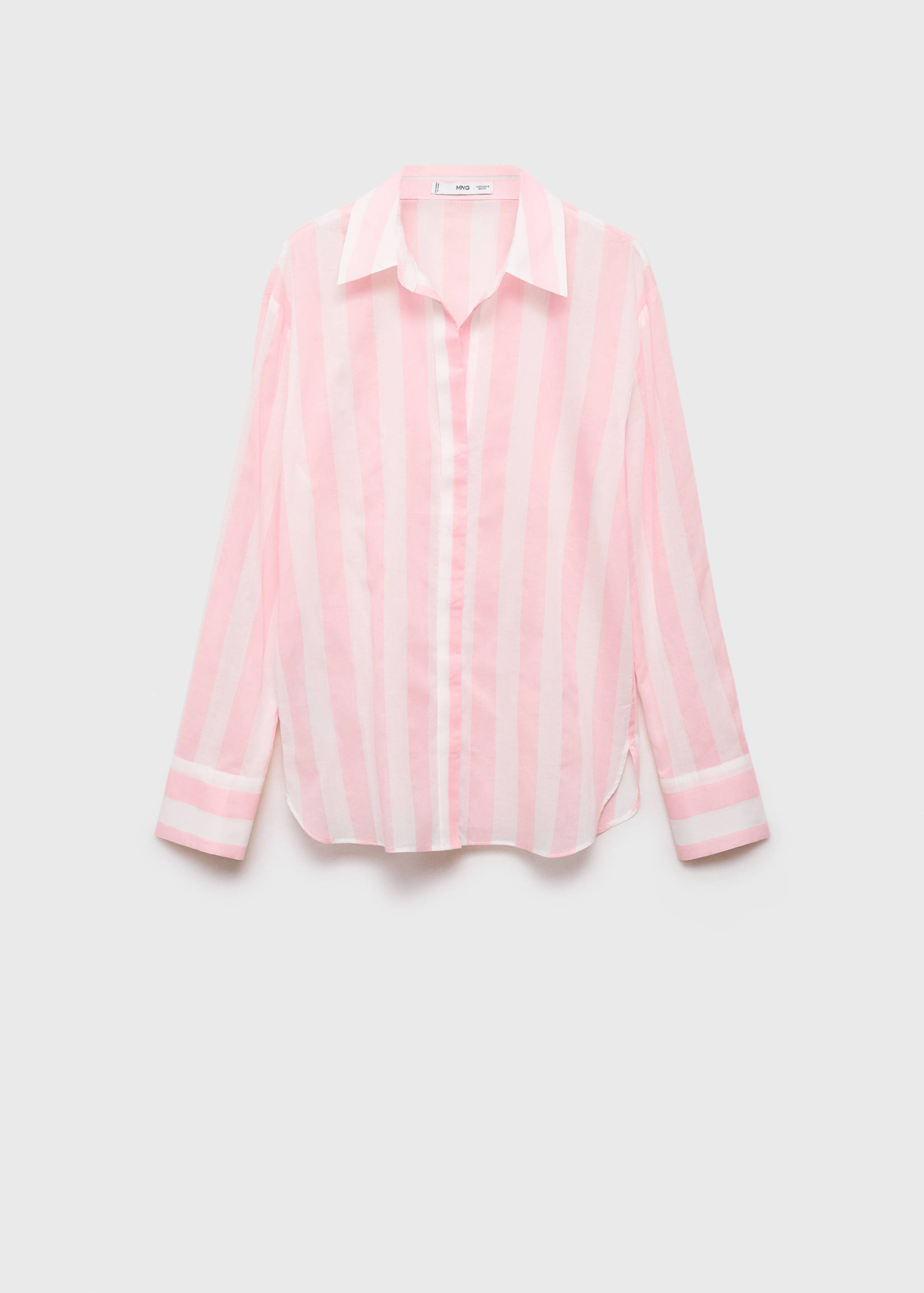 Gestreiftes Baumwollhemd - Artikel ohne Model