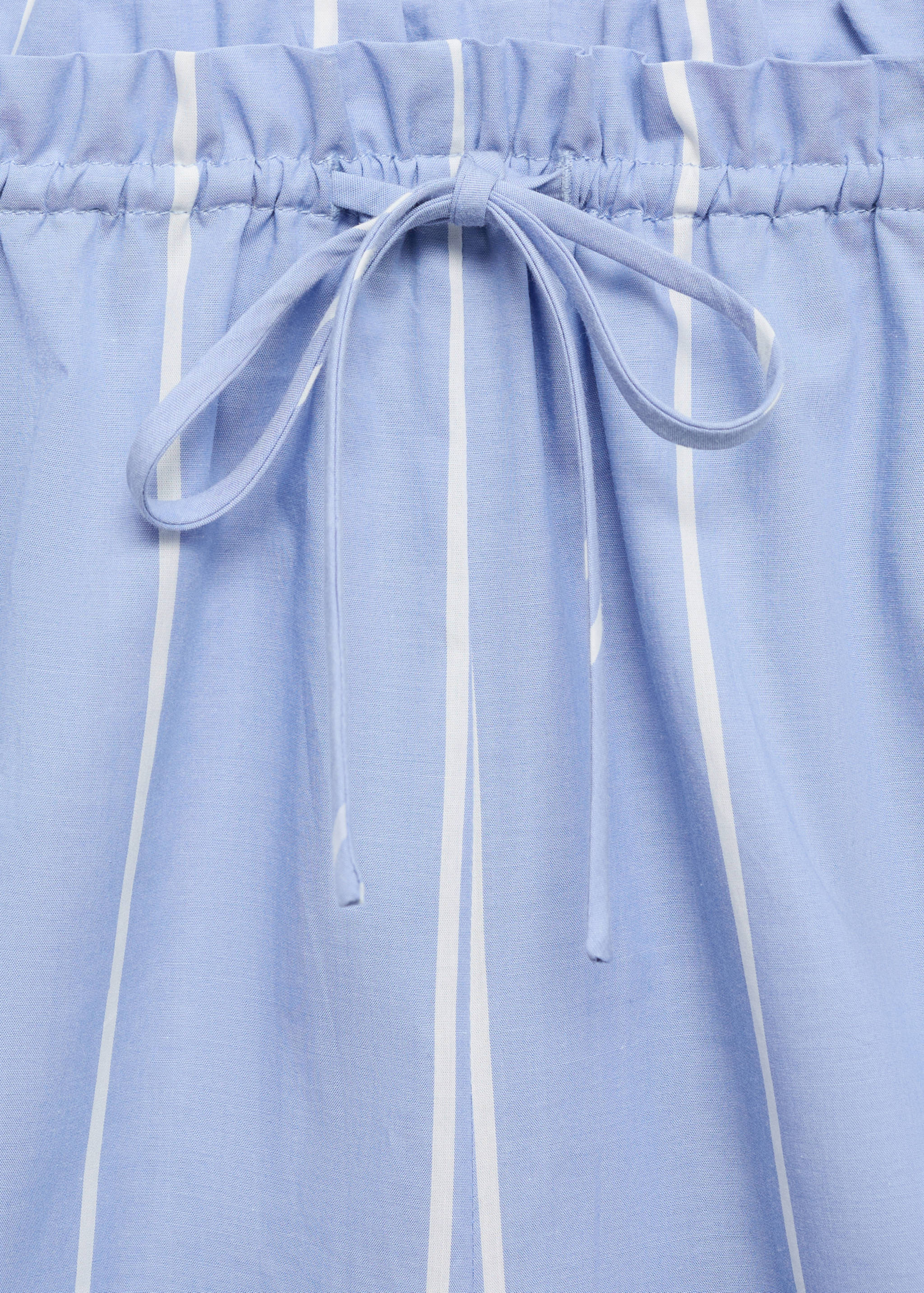 Striped cotton shorts - Details of the article 8