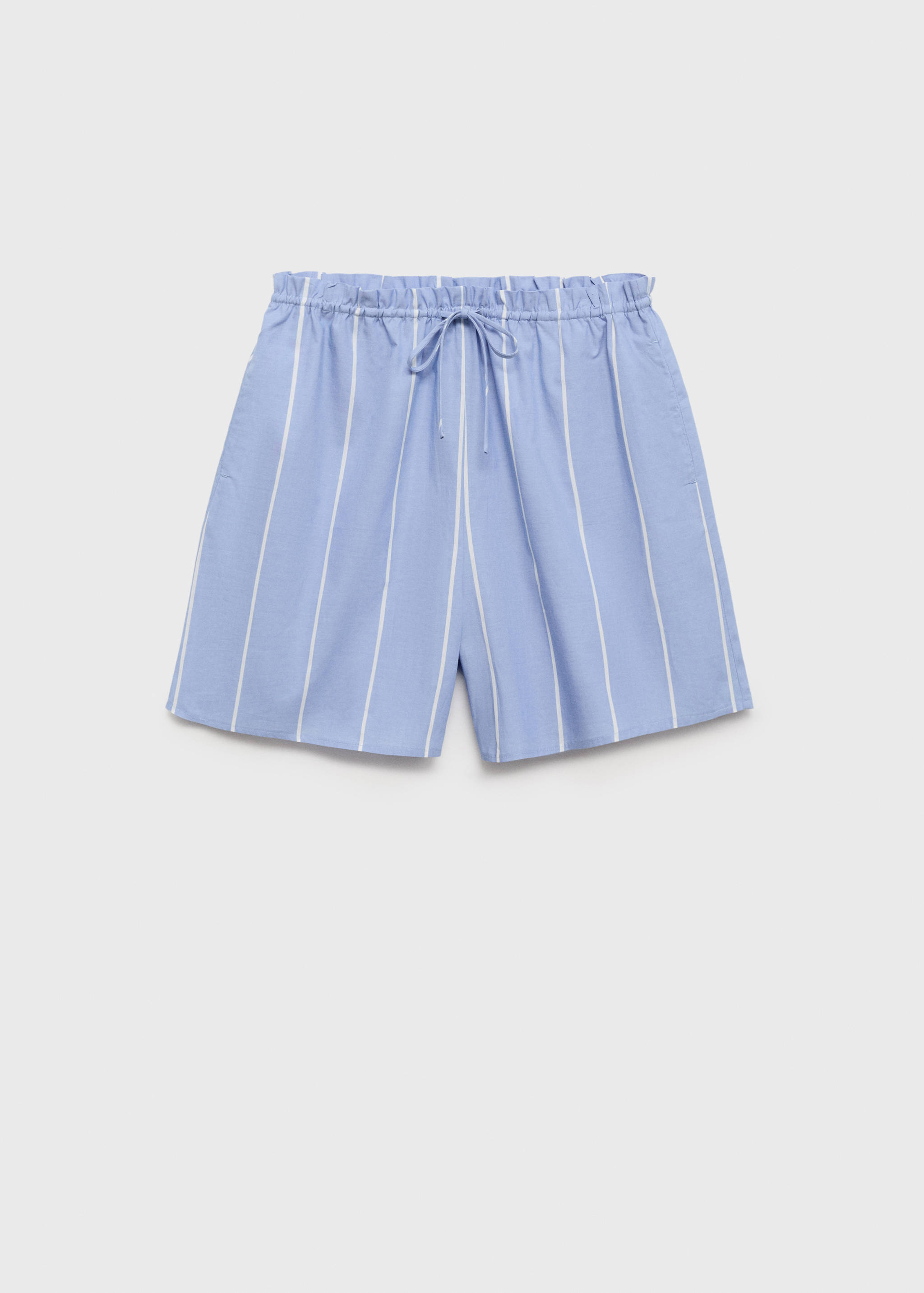 Striped cotton shorts - Article without model