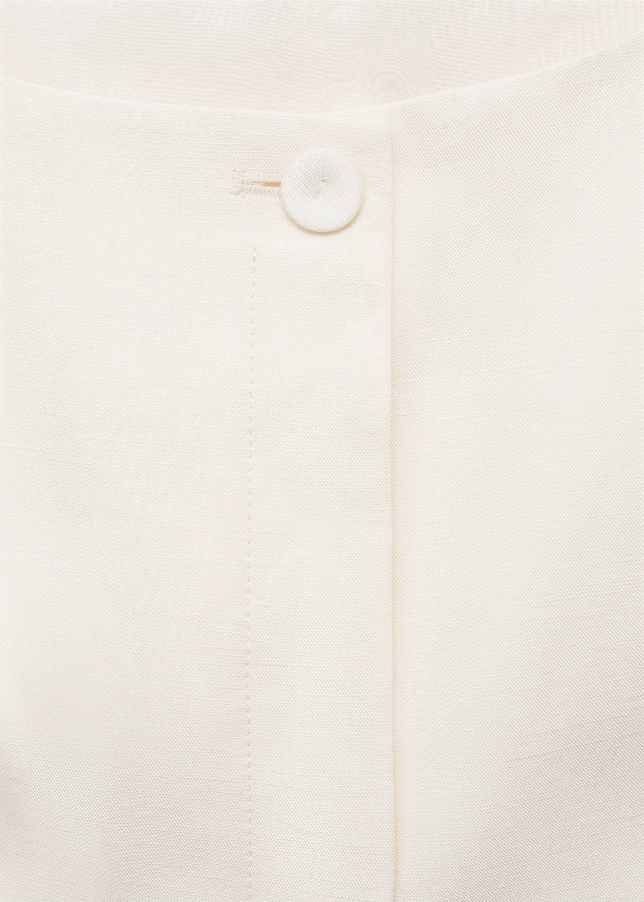 Костюмный жилет из смесового льна - Деталь изделия 8, Белый. Ref: 17061153-00.