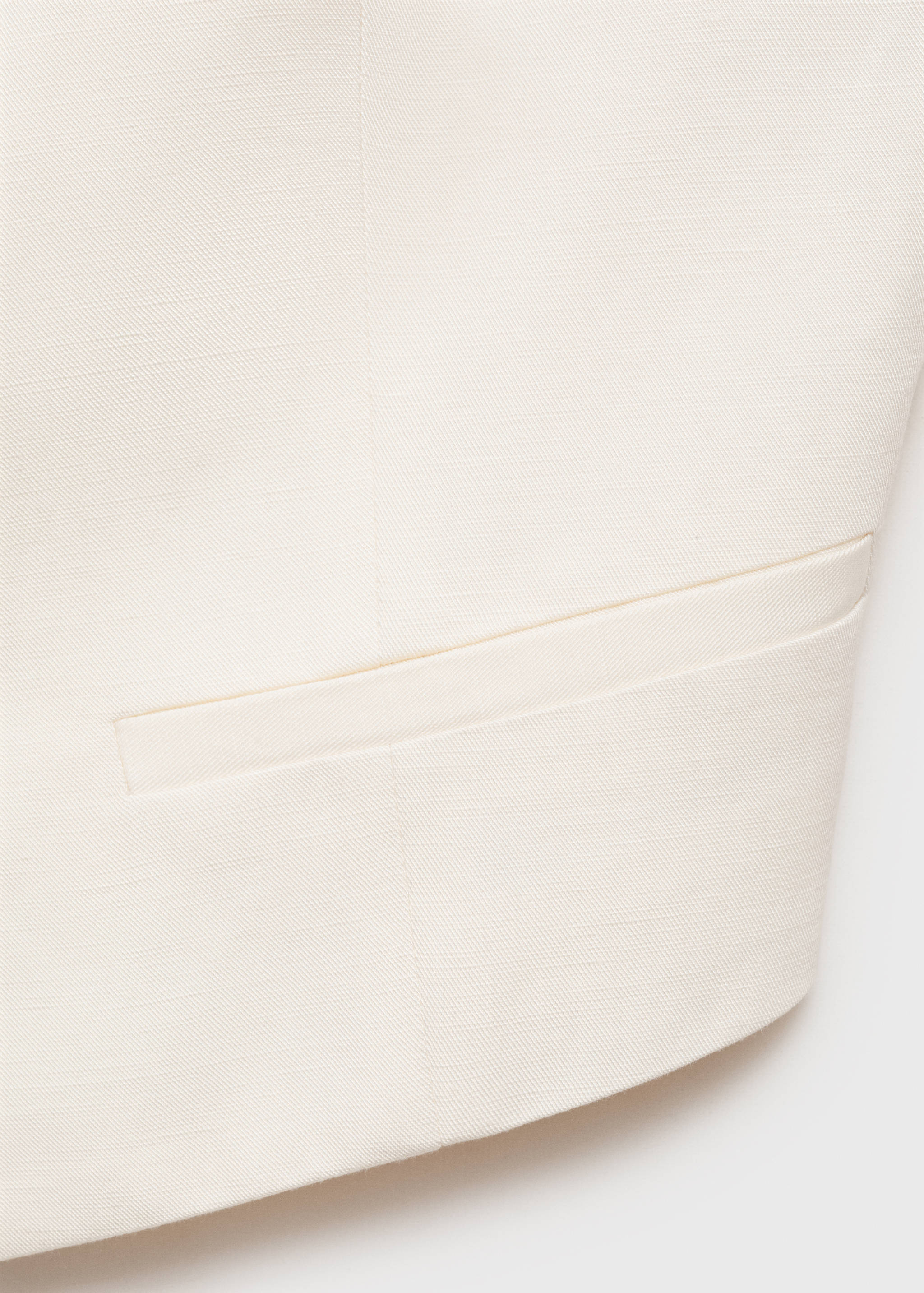 Костюмный жилет из смесового льна - Деталь изделия 0