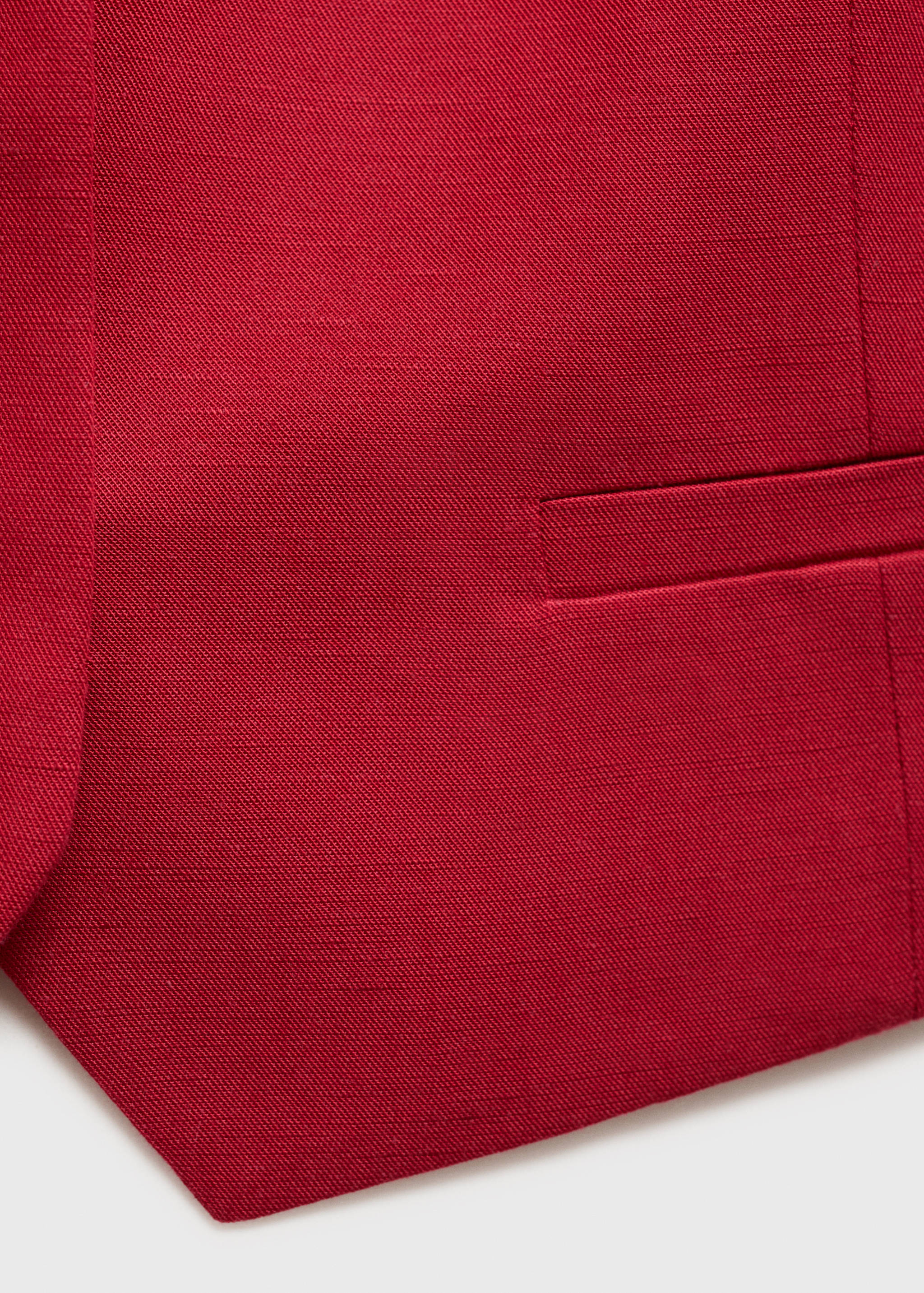 Linen-blend suit waistcoat - Details of the article 0