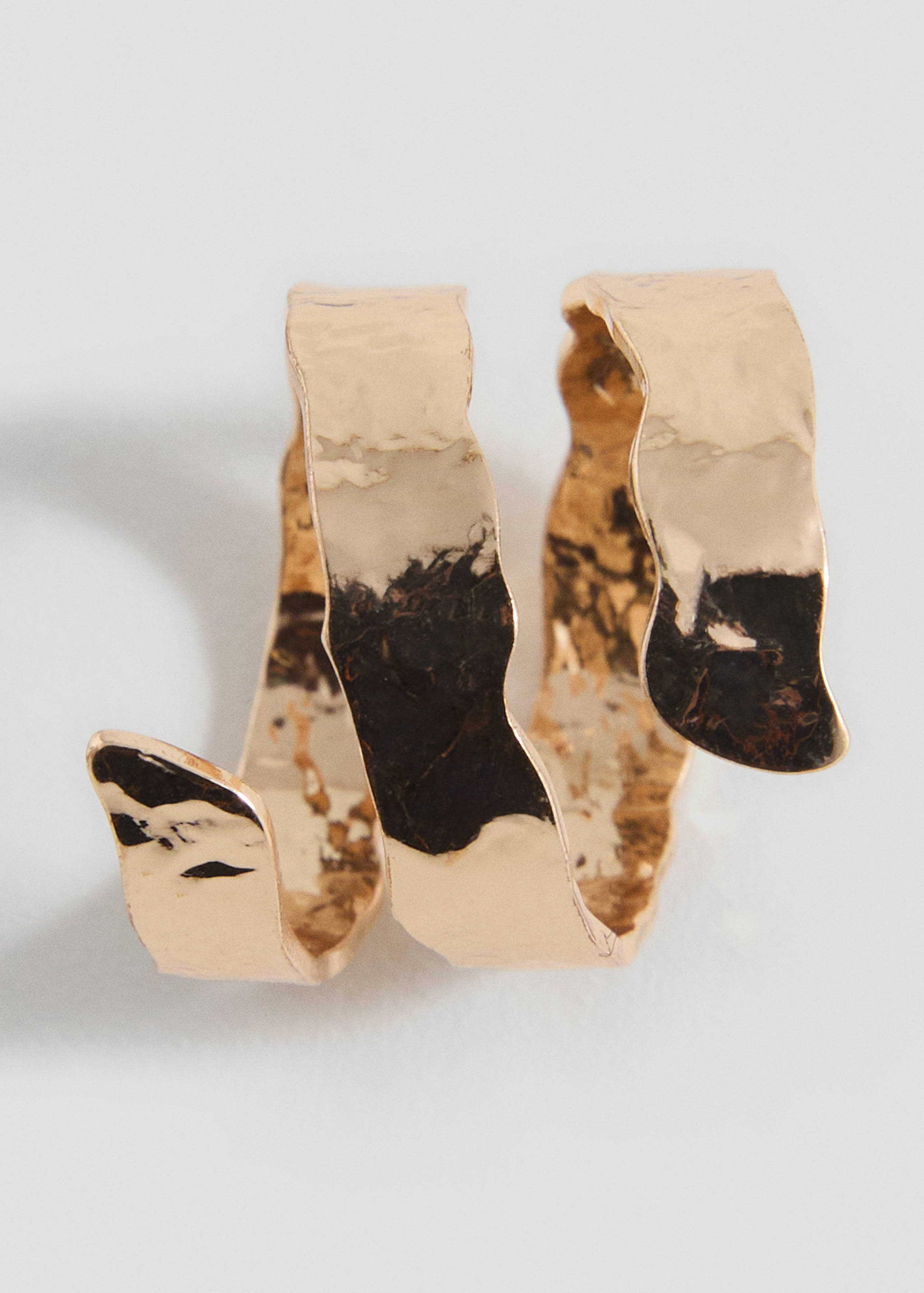 Textured spiral ring - Medium plane