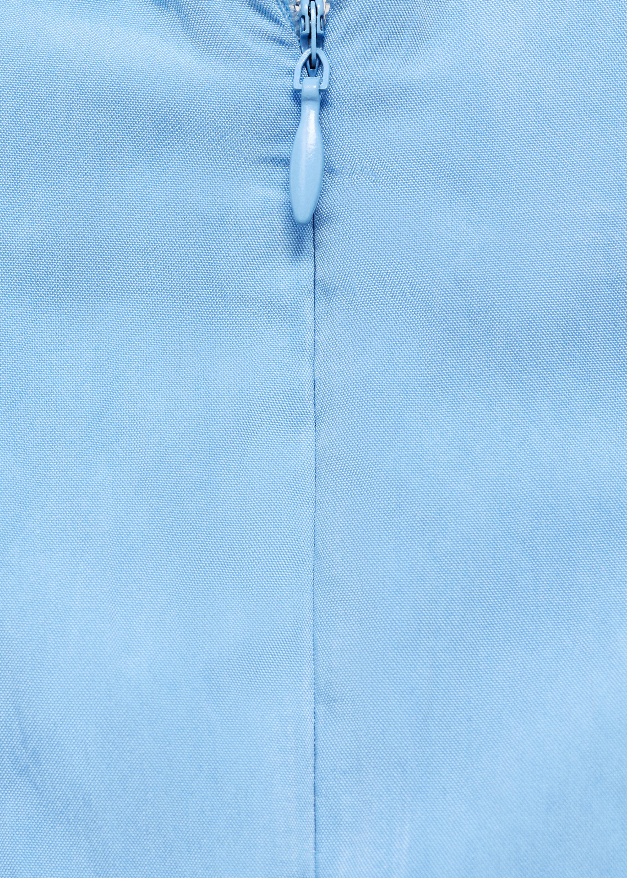 Boat-neck dress with pleats - Details of the article 0