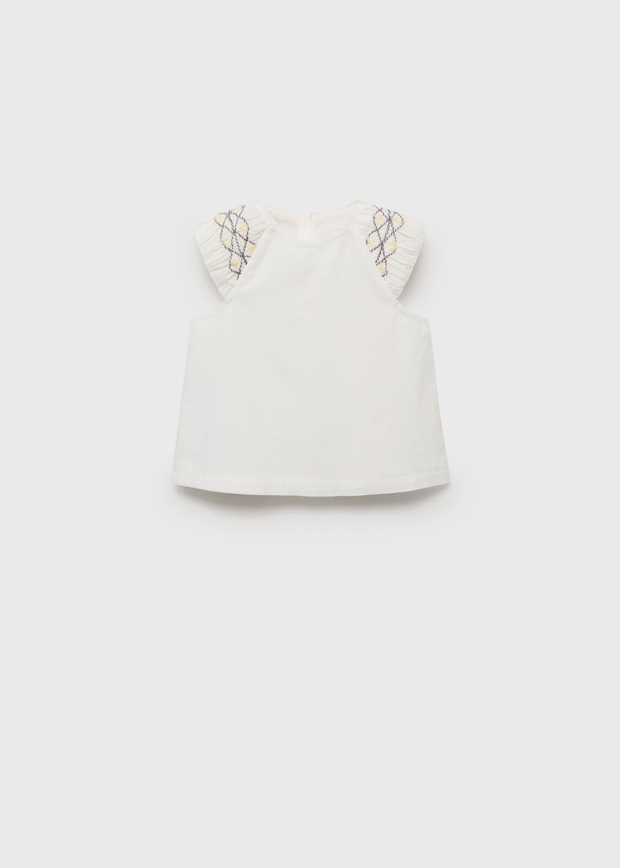 بلوزة قطنية مطرزة - منتج دون نموذج