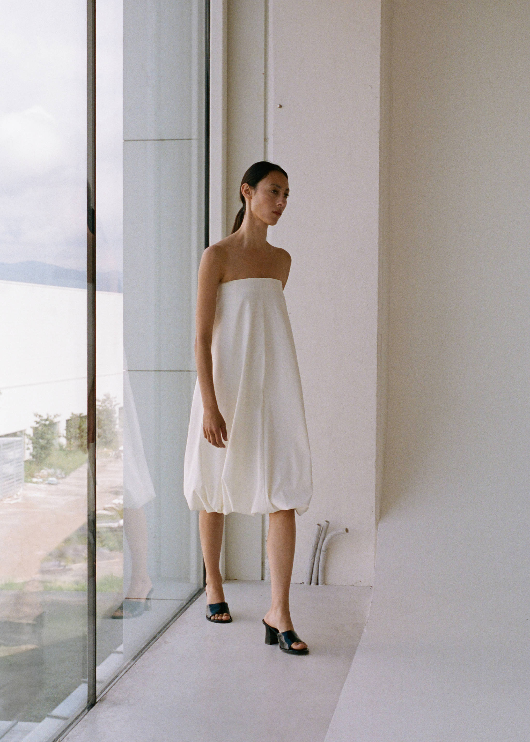 Patent leather high-heeled sandals - General plane