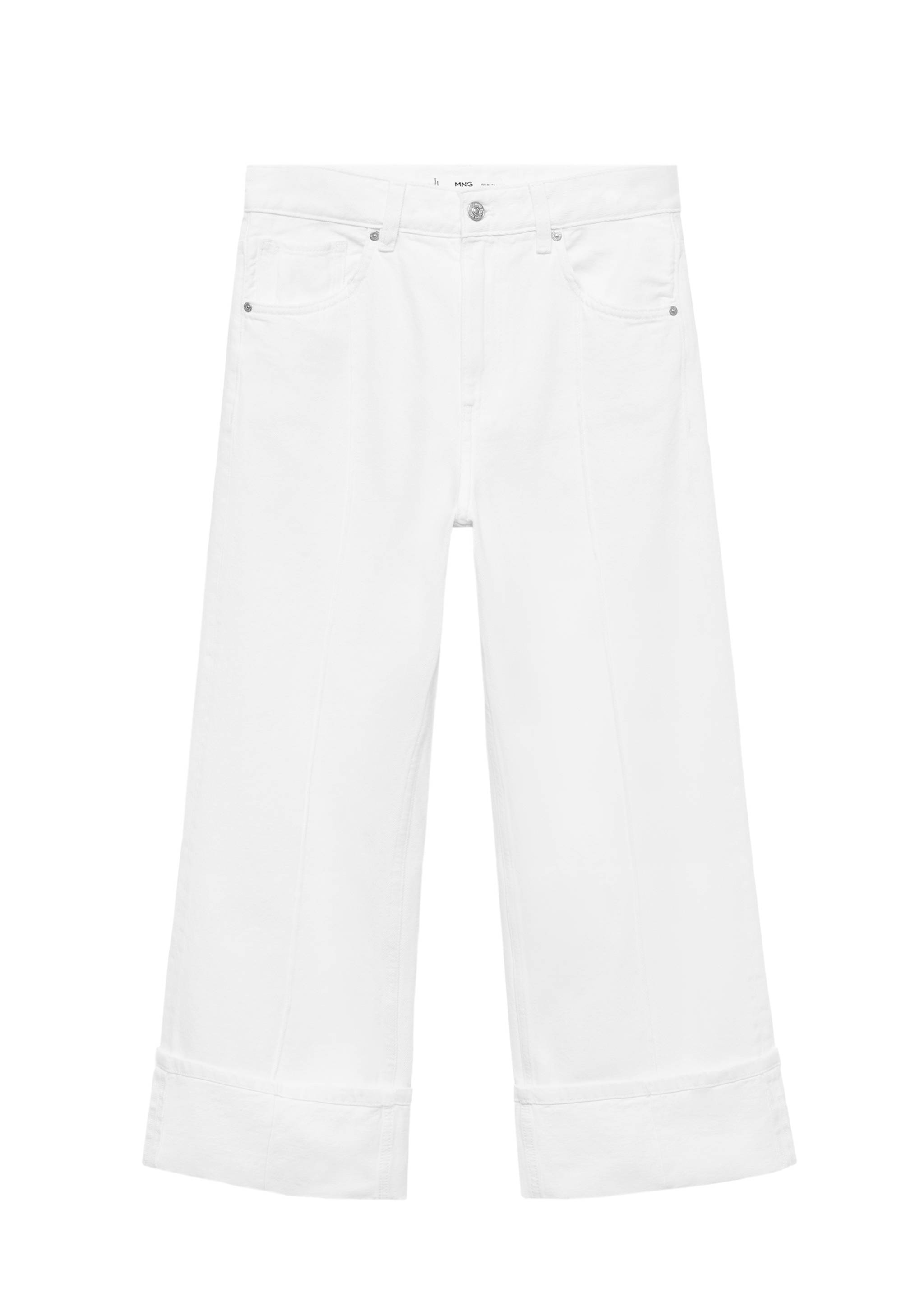 Jeans wideleg crop bajo vuelto - Detalle del artículo 7