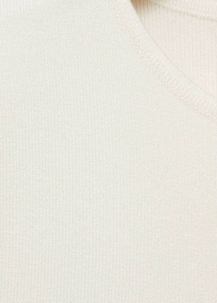 Fine-knit top — Ecru