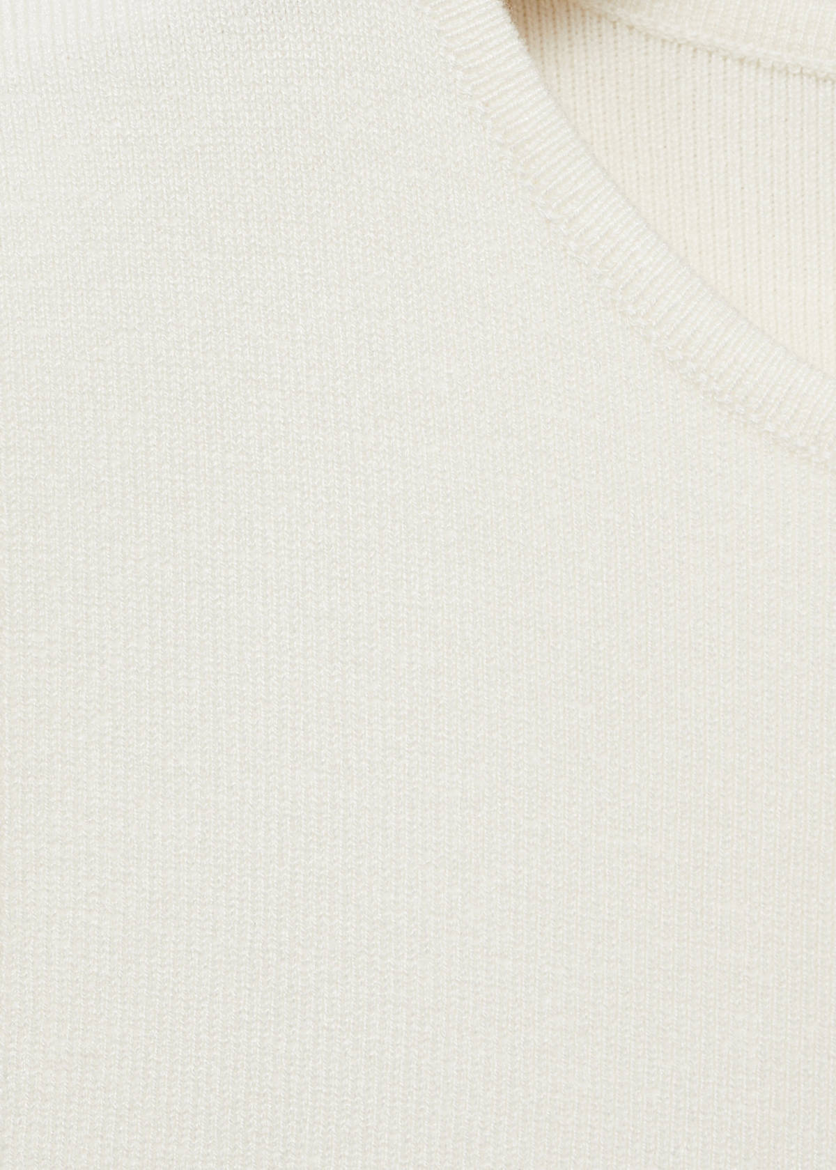 Fine-knit top — Ecru