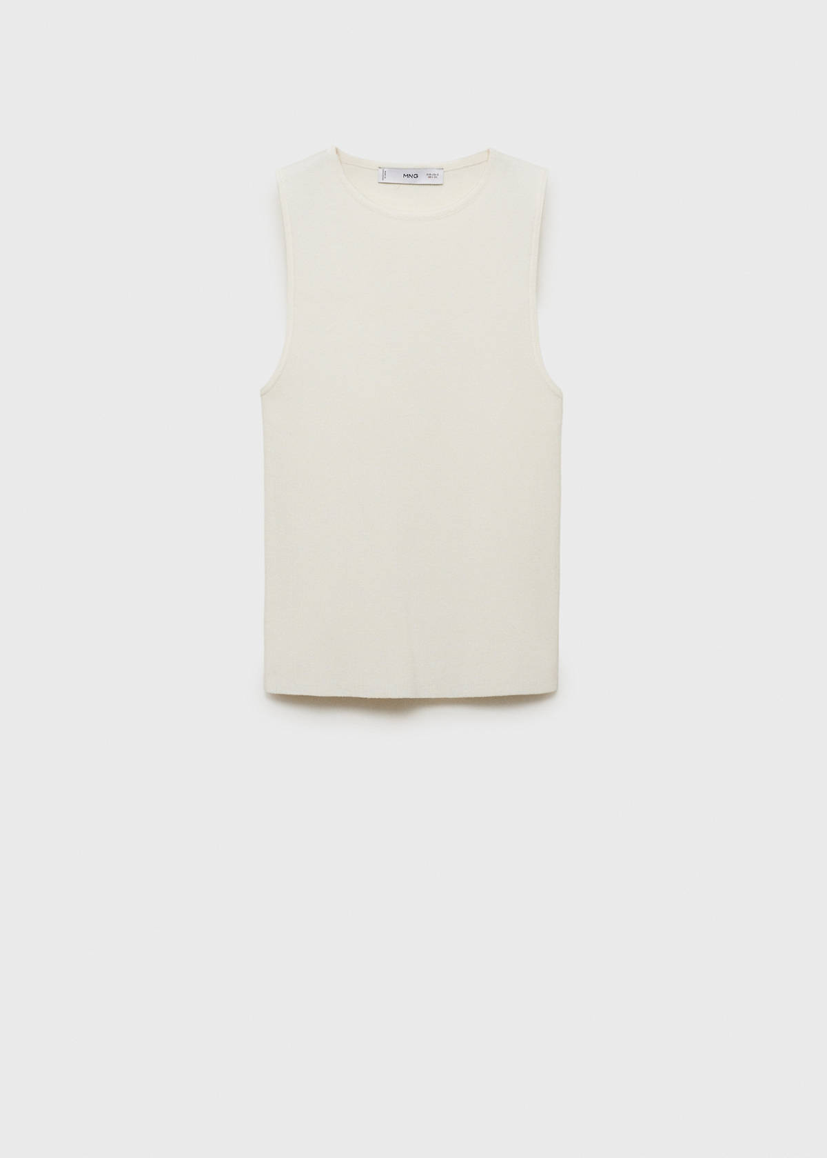 Fine-knit top — Ecru