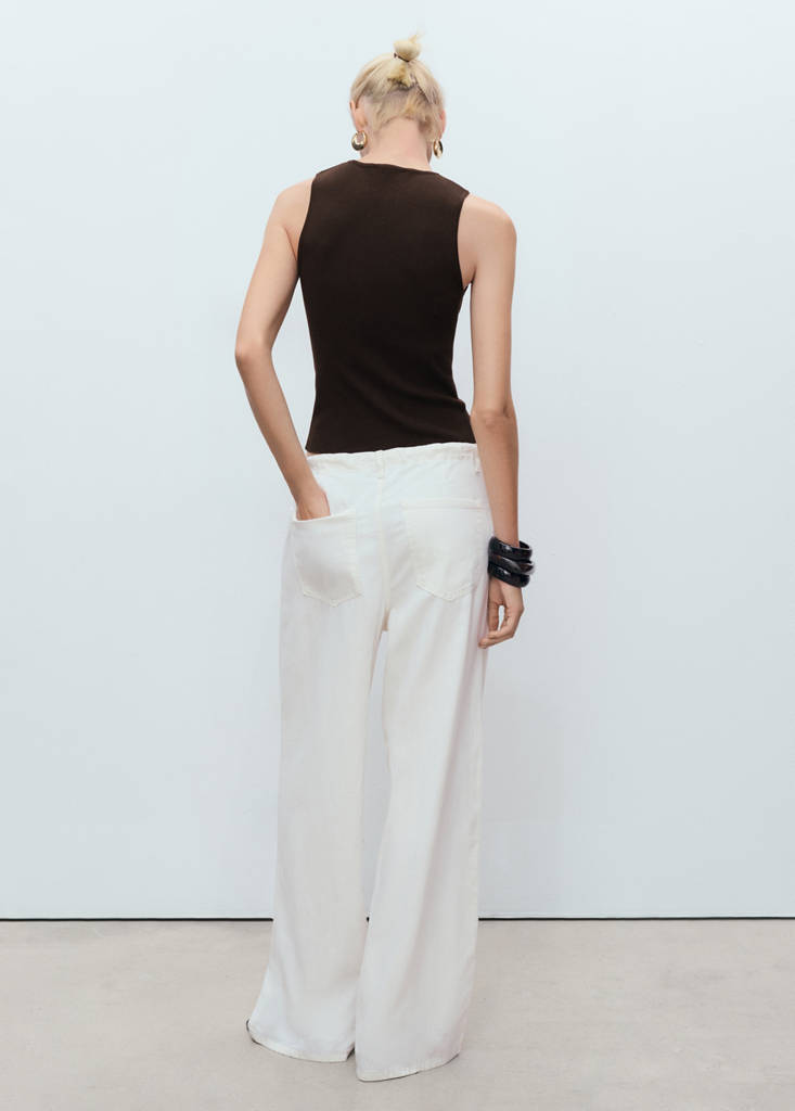 Fine-knit top — Chocolate