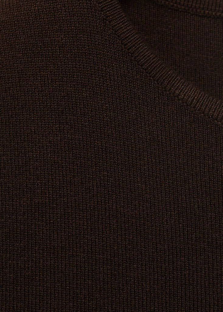Fine-knit top — Chocolate