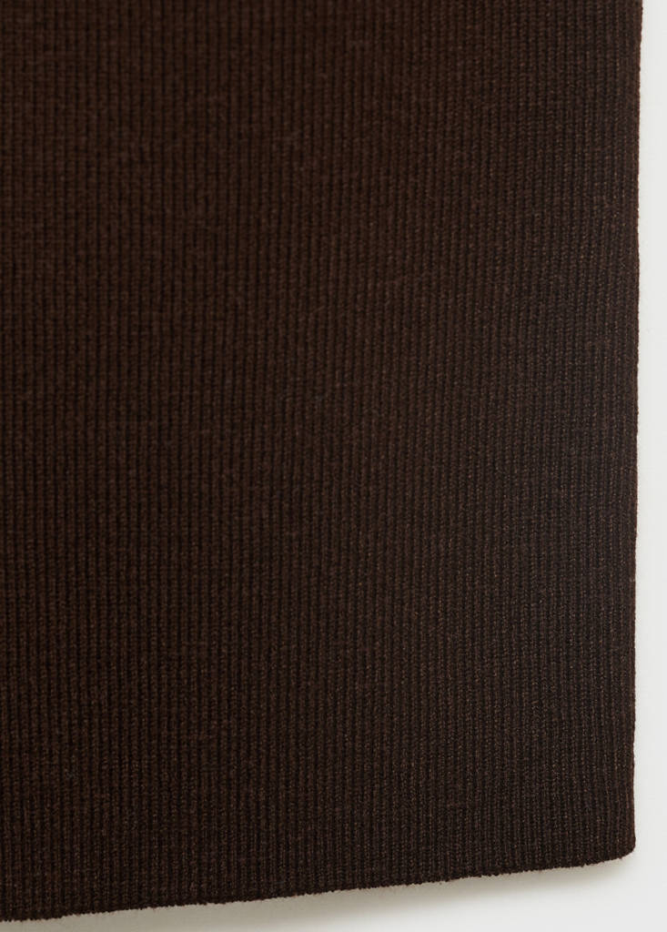 Fine-knit top — Chocolate
