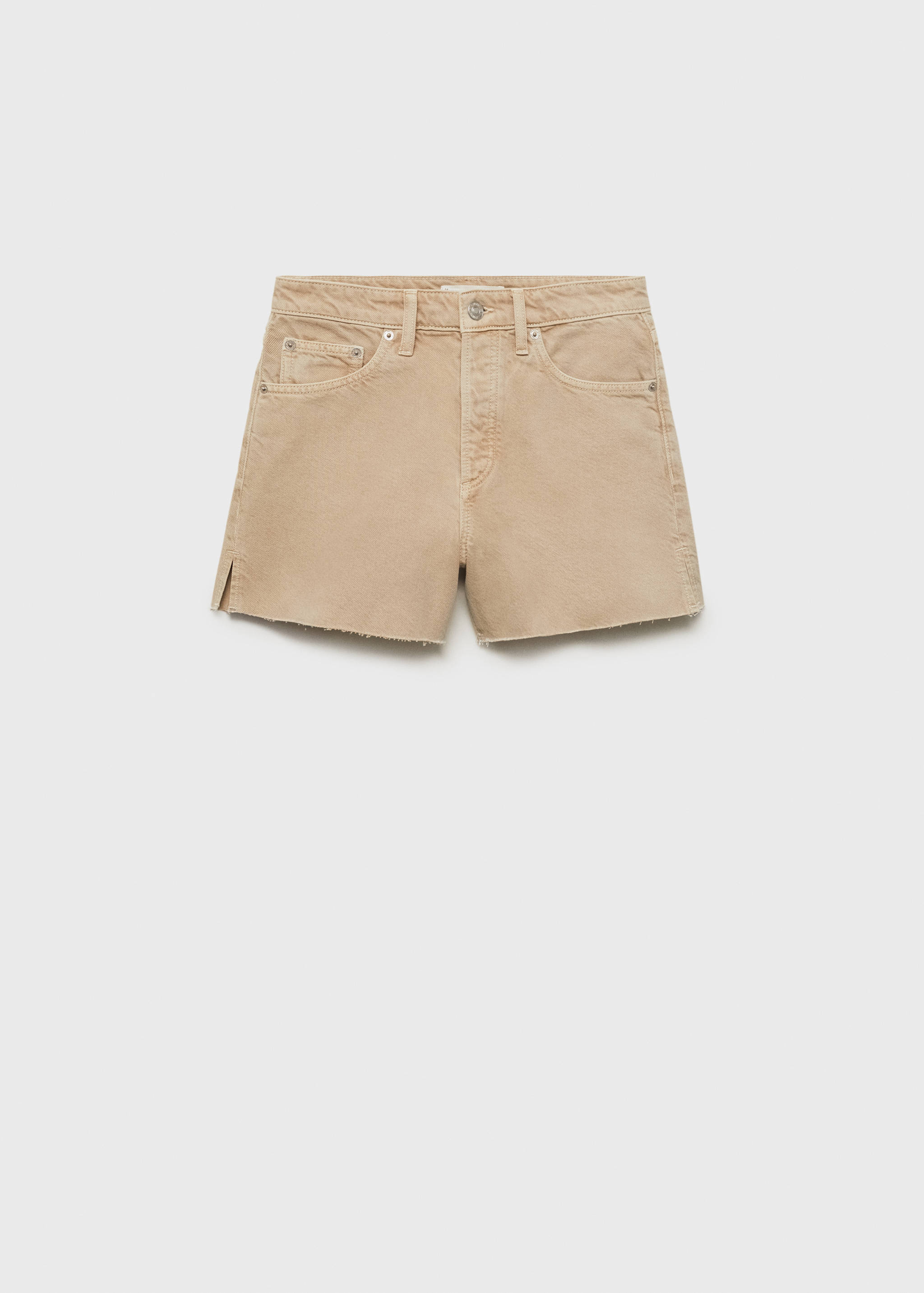 Shorts denim bajo deshilachado - Artículo sin modelo
