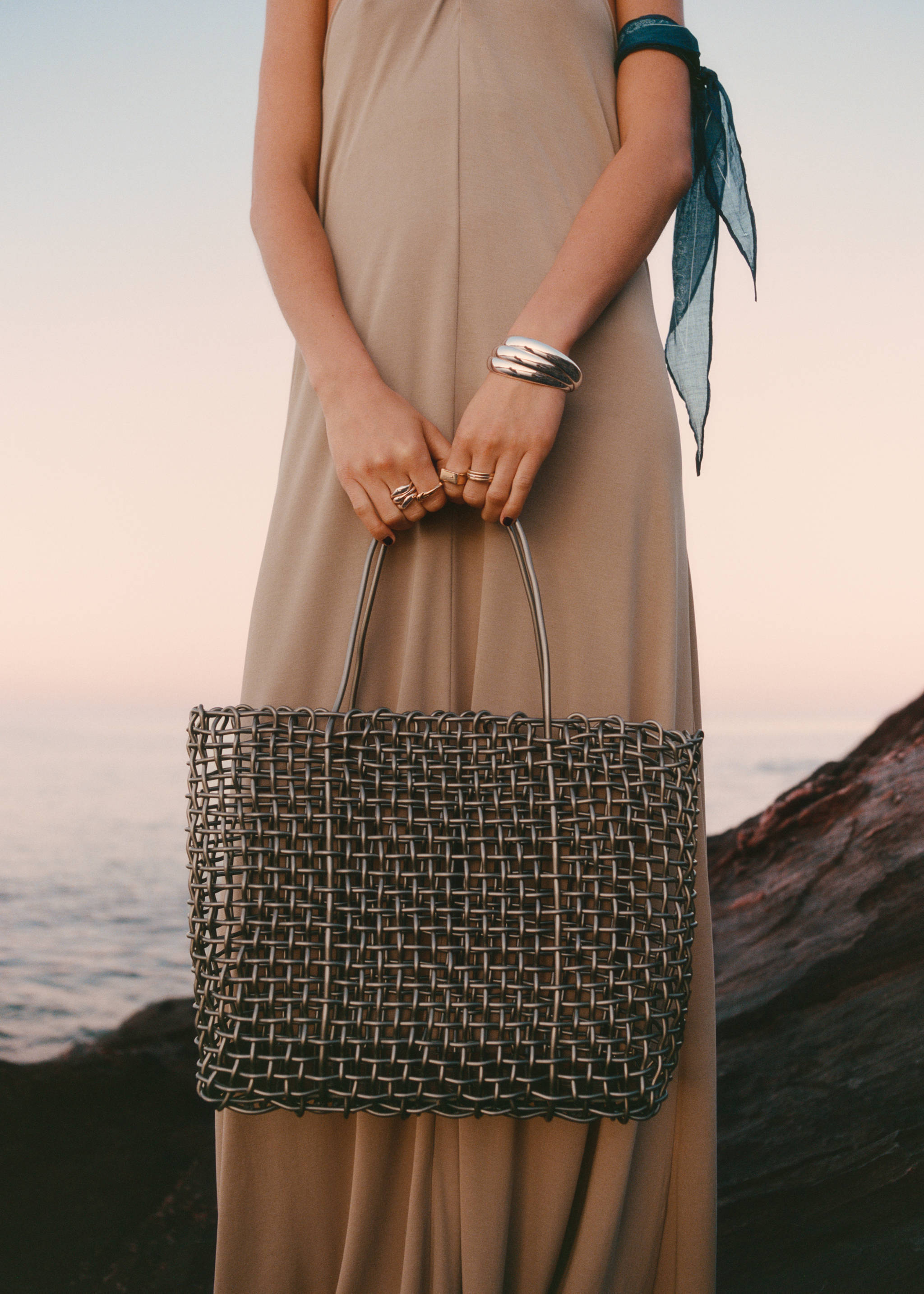 Braided shoulder bag - General plane