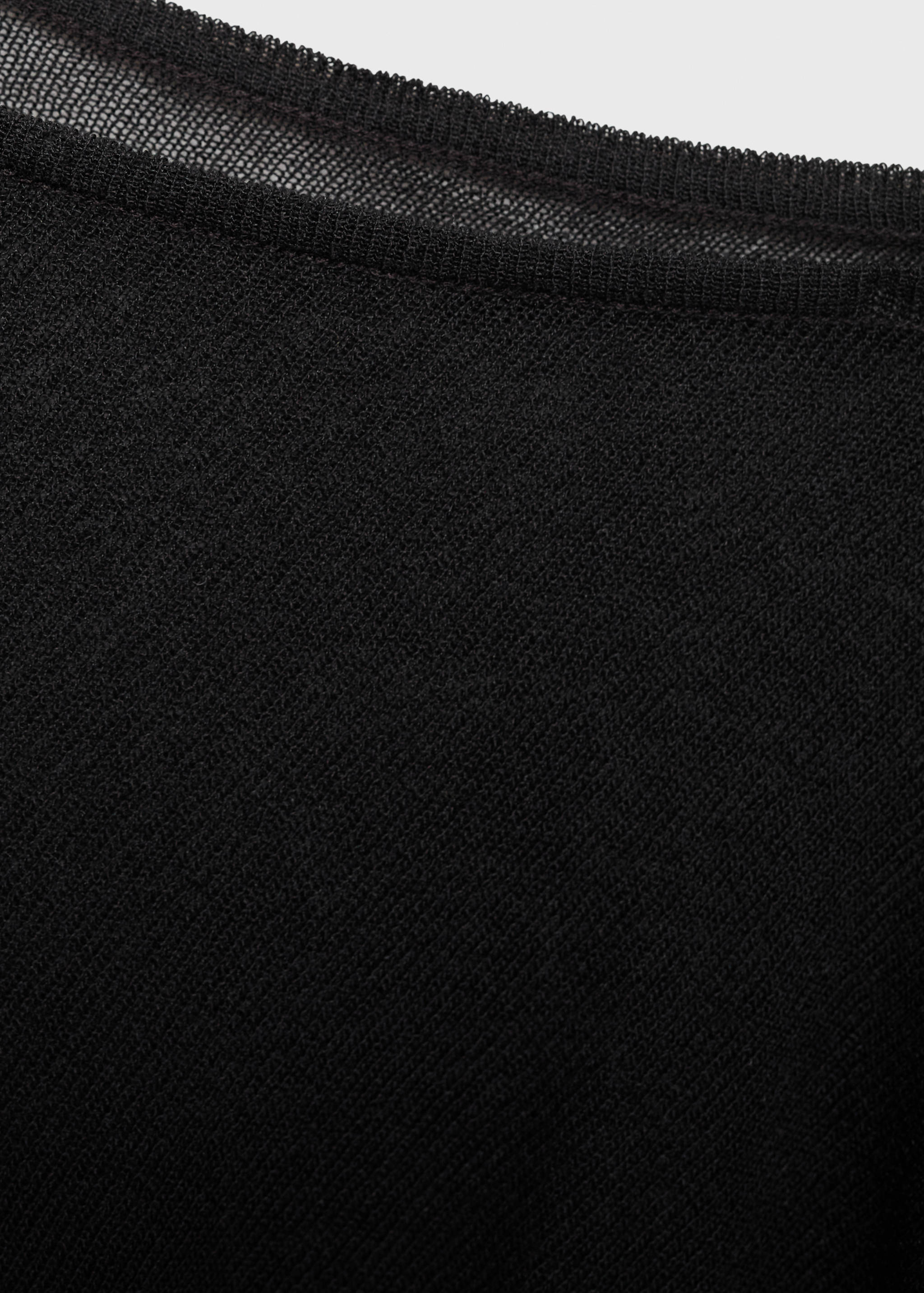 Asymmetrical knitted cape - Details of the article 0