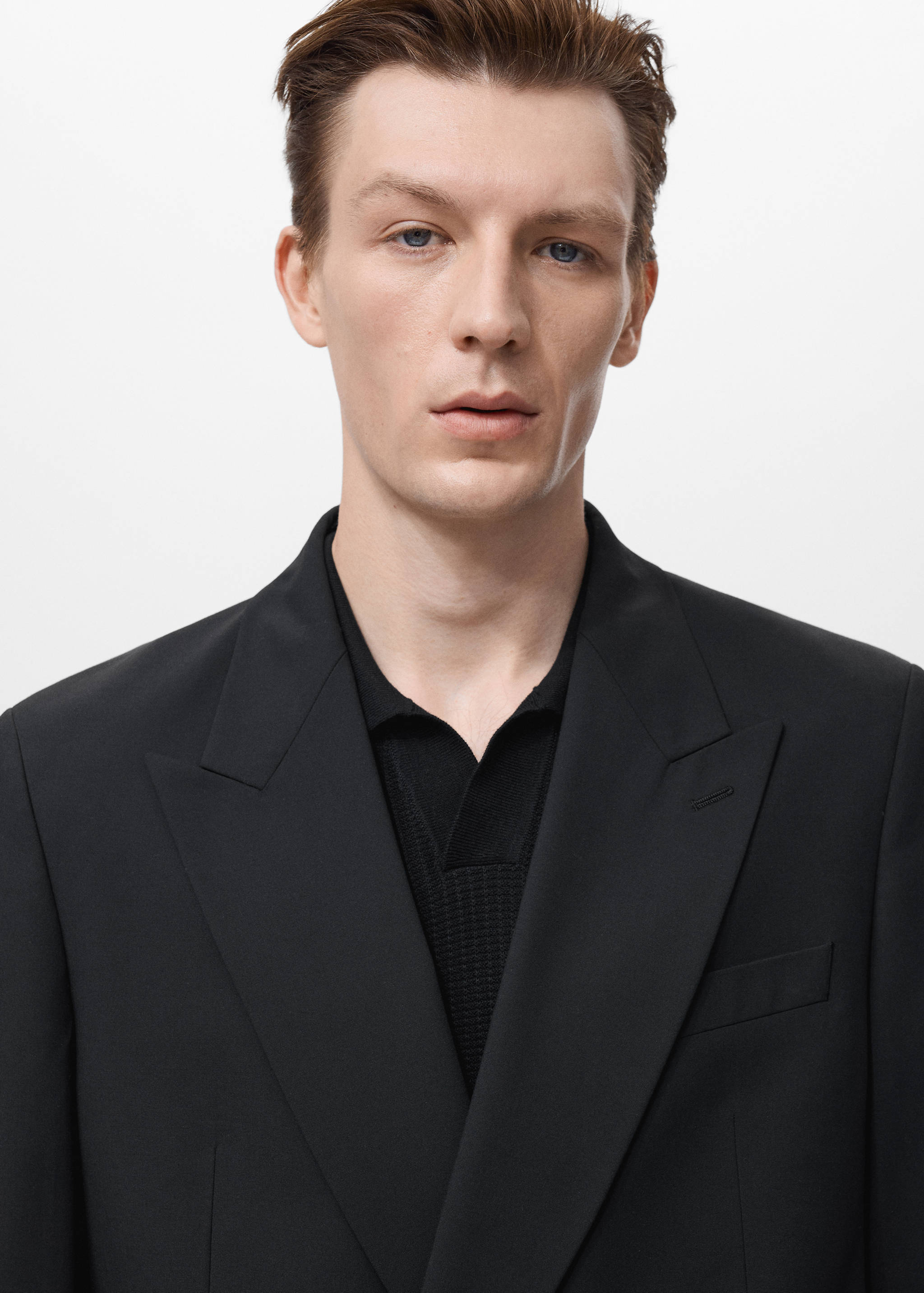 Boston regular-fit double-breasted suit jacket - Details of the article 1