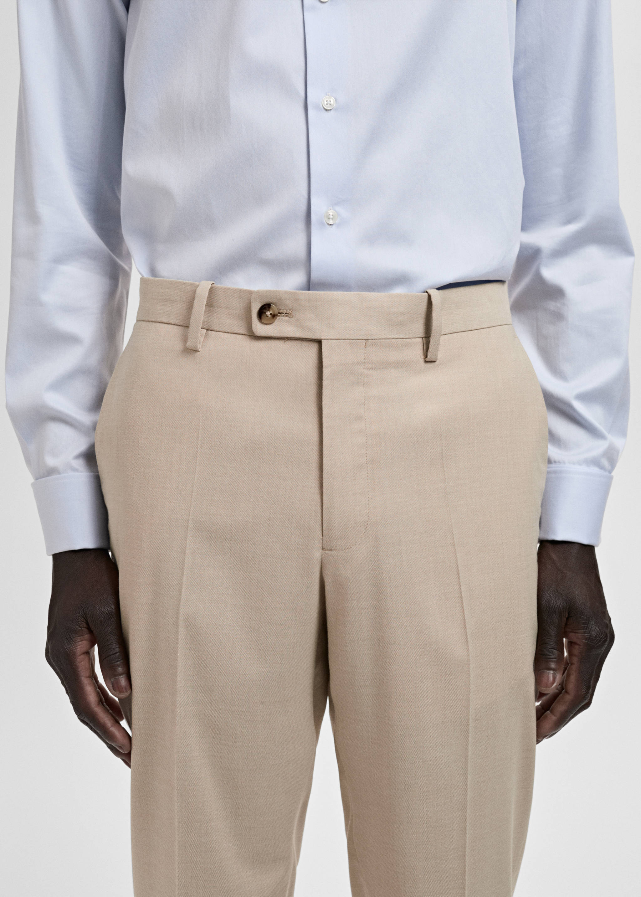 Milan slim-fit suit trousers - Details of the article 1